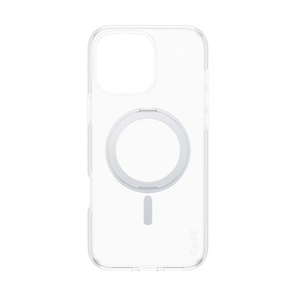 CARE by PanzerGlass Handyhülle »Feature Silver Kickstand MagSafe Apple iPhone 16 Pro Max«, Backcover, Schutzhülle, Handyschutzhülle, Case, Schutzcase, stoßfest