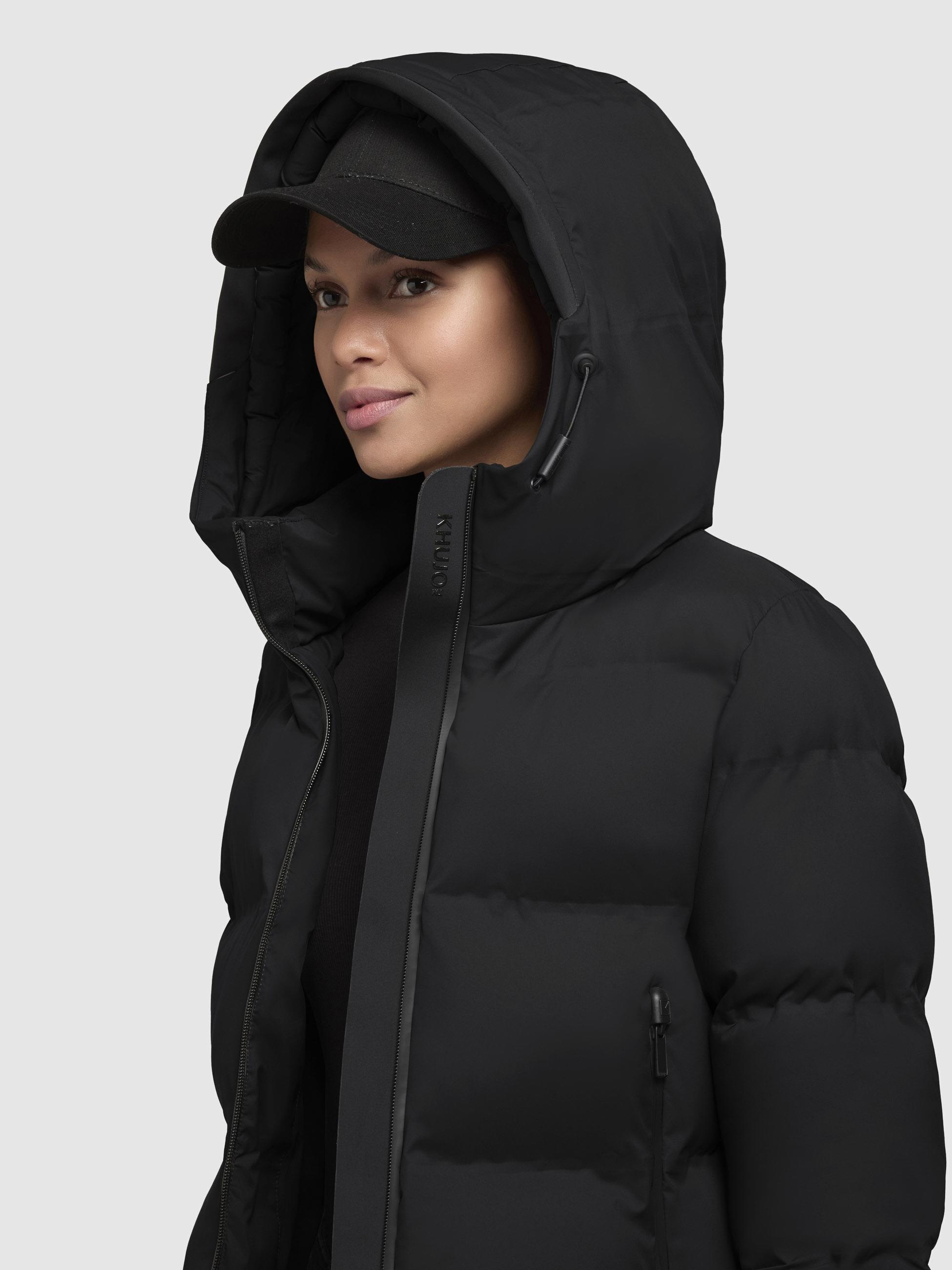 khujo Winterjacke »Liev-YM«, mit Kapuze, Warme gesteppte Damen Kapuzenjacke