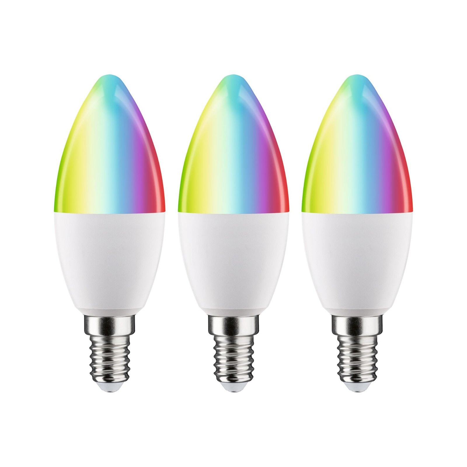 Paulmann LED-Leuchtmittel »Smart 3er-Pack Kerze 470lm 2200K-6500K 230V«, Tageslichtweiß