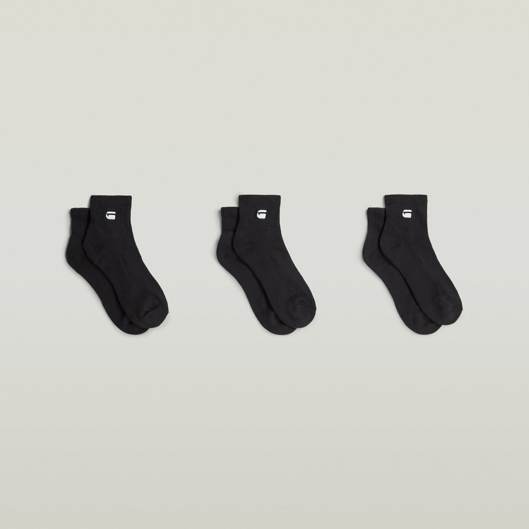 G-STAR Kurzsocken »WICK, 3 PACK ANKLE SPORTS SOCKS« Packung, 3 Paar tlg. mit Logostickerei