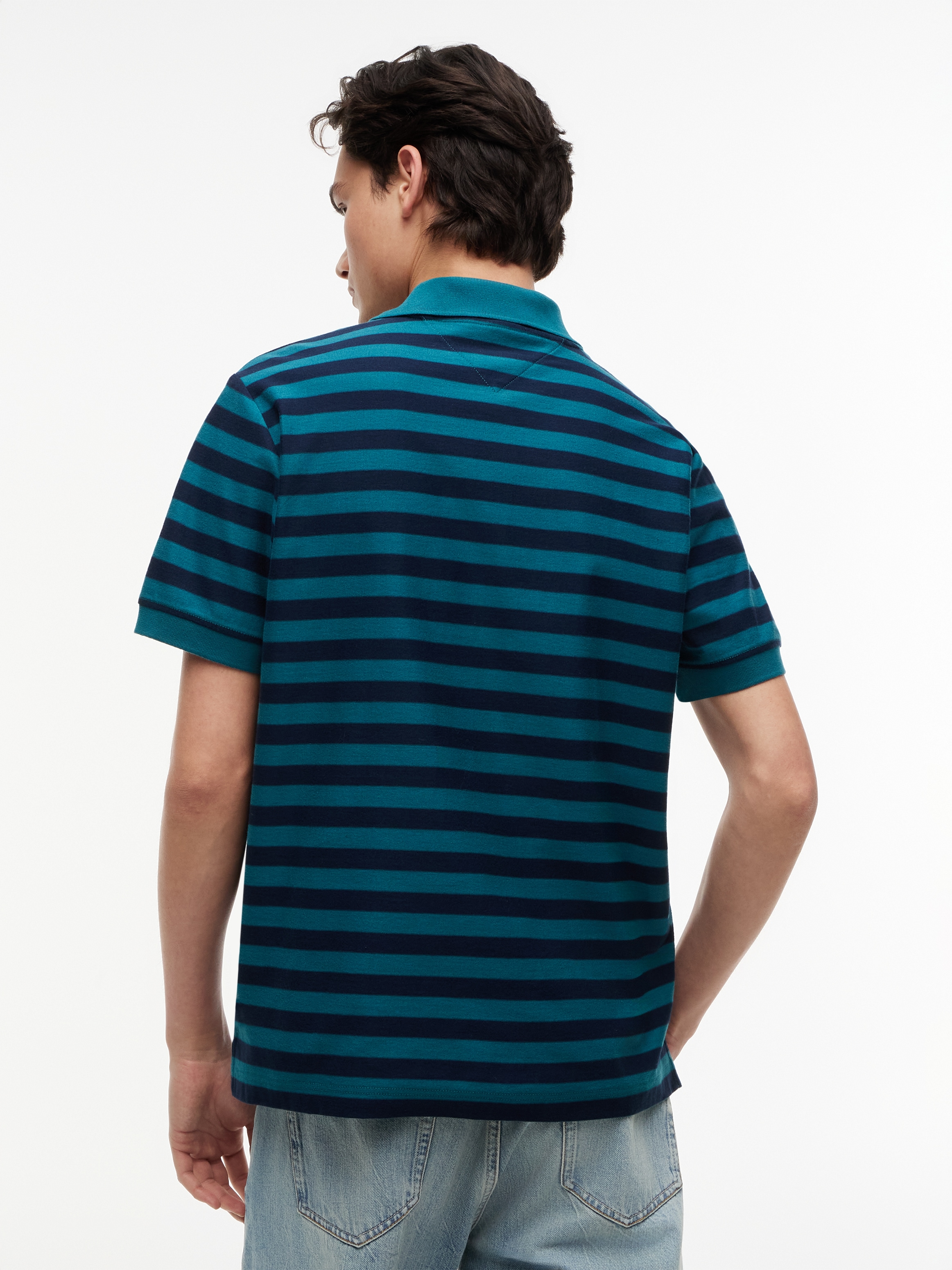 Tommy Jeans Poloshirt »TJM REG STRIPE POLO EXT« aus Baumwoll-Jersey, Regular Fit