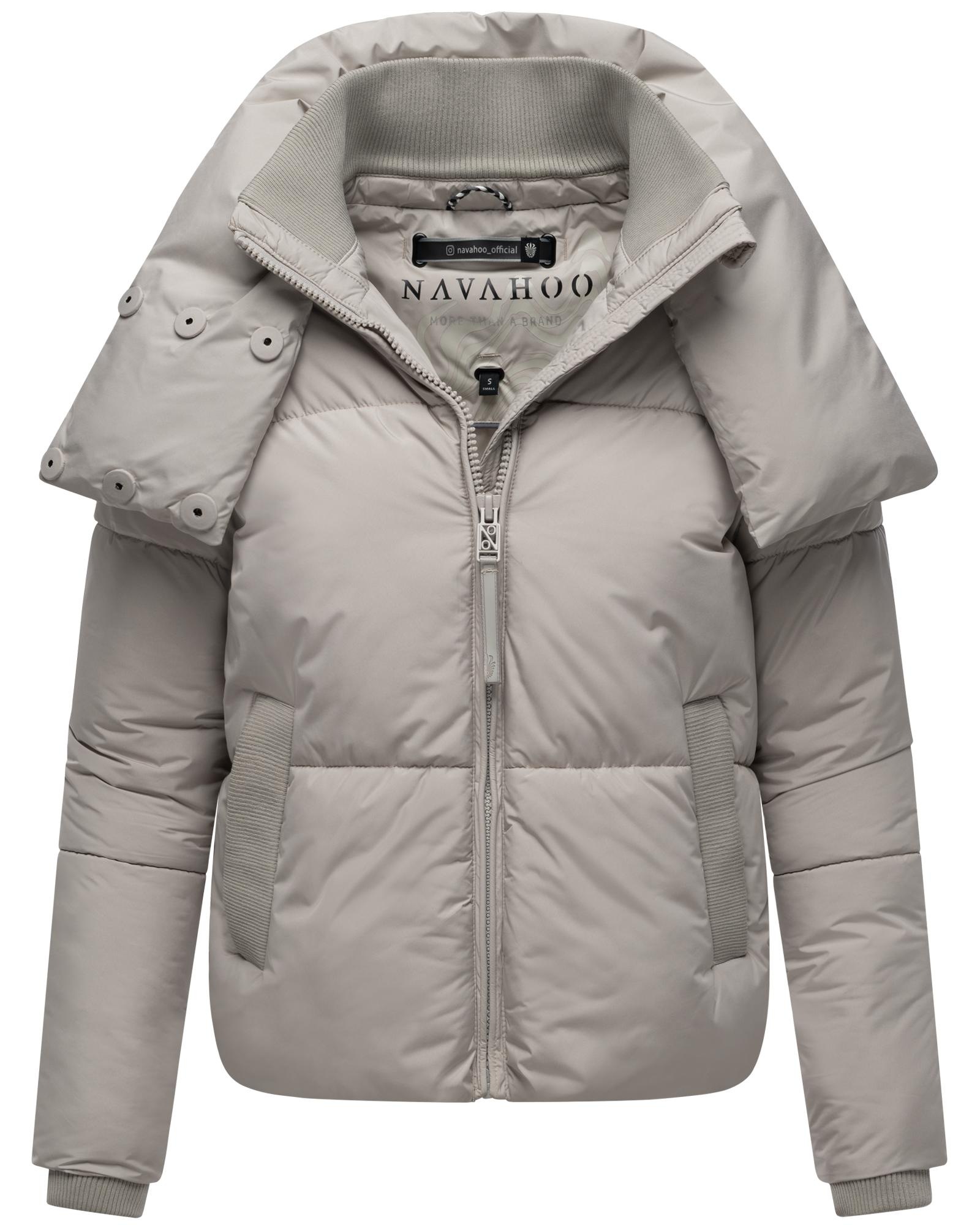 Navahoo Outdoorjacke »Traumelfe 14«, ohne Kapuze, Winter Steppjacke mit hohem Kragen