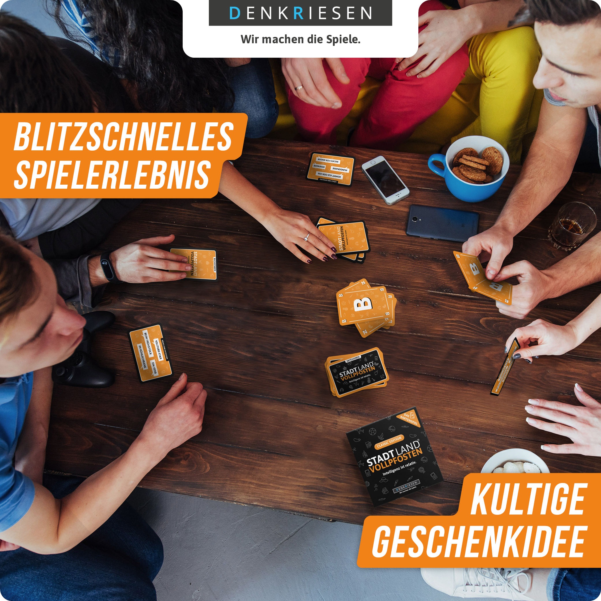 Denkriesen Spiel »Stadt Land Vollpfosten, Classic Edition«, Made in Germany