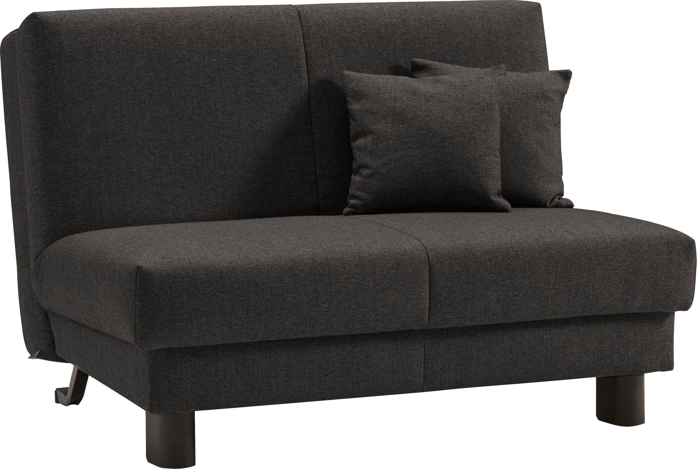 ell + ell Schlafsofa »Enny«, Liegefläche Breite 120 oder 140 cm, Liegehöhe 40 cm, Füße schwarz
