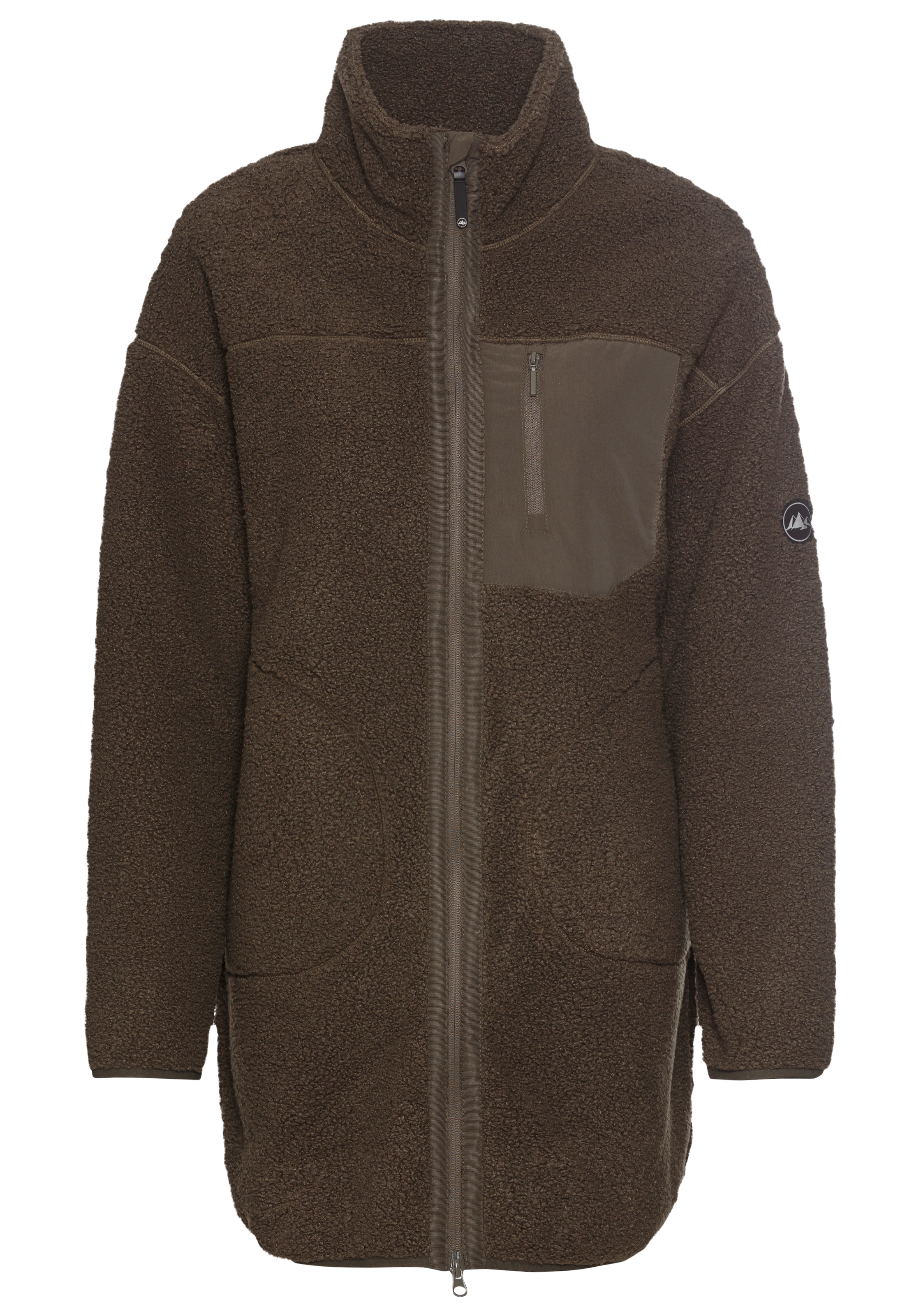 Polarino Fleecejacke, Oversize,  atmungsaktiv, schnell trocknend