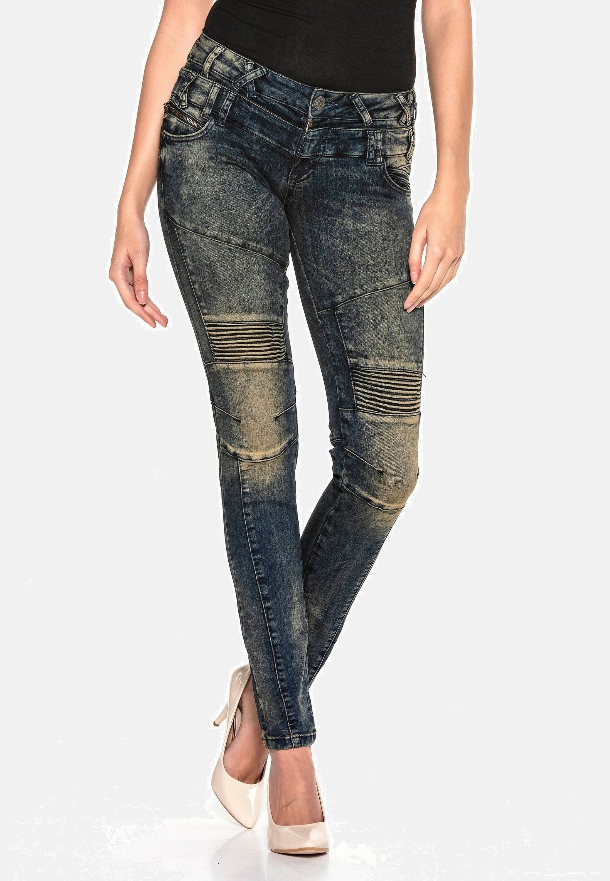 Cipo & Baxx Slim-fit-Jeans "Jeans", mit Doppel-Bund, WD362 günstig online kaufen