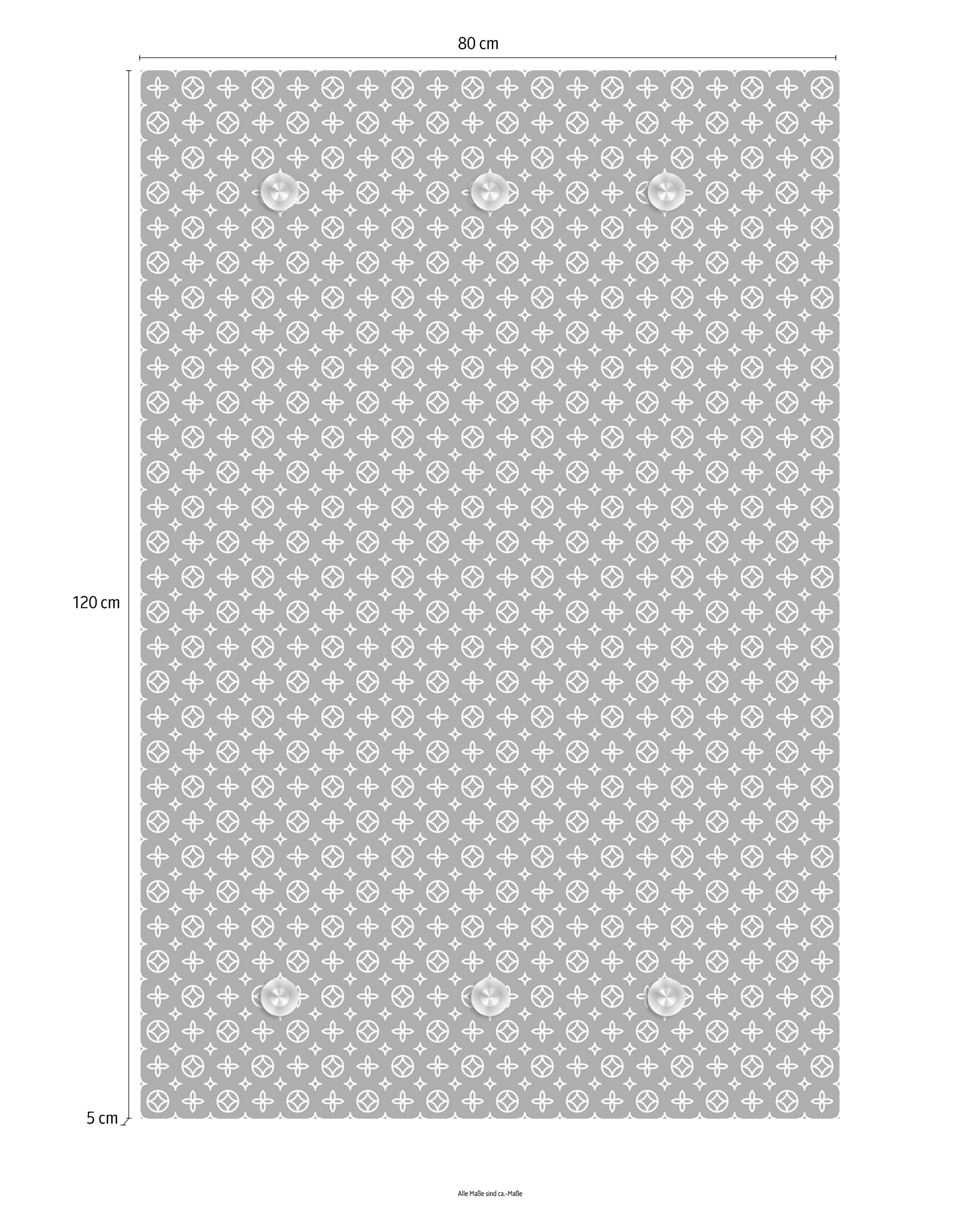 queence Garderobenleiste »Muster«, mit 6 Haken, 80 x 120 cm