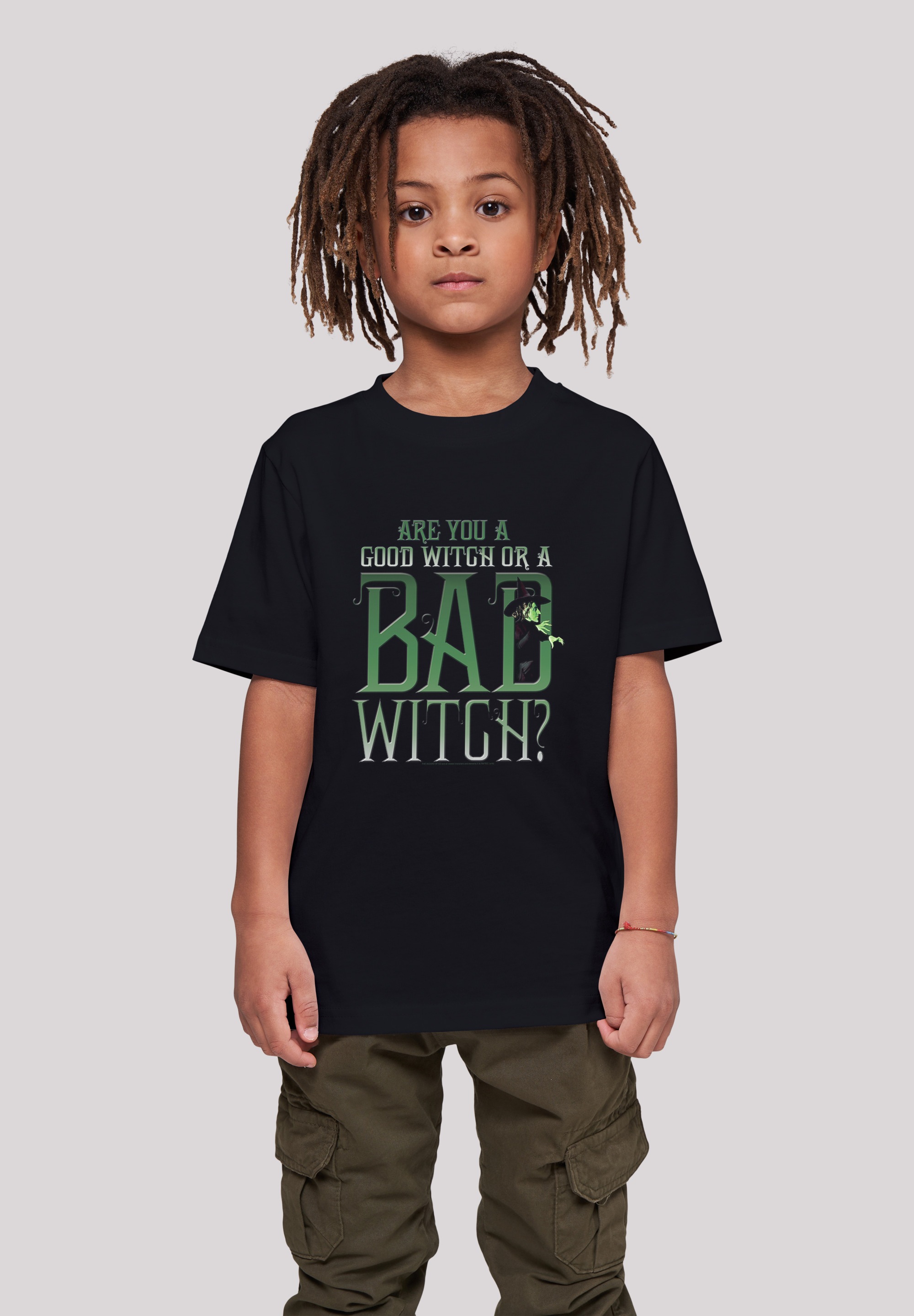 F4NT4STIC Kurzarmshirt »F4NT4STIC Kinder Good Witch Bad Witch with Kids Basic Tee«, (1 tlg.)