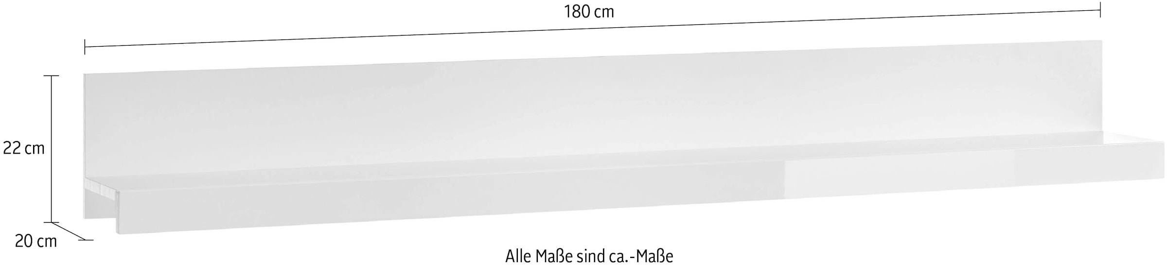 INOSIGN Wandregal, Breite ca. 140 und 180 cm