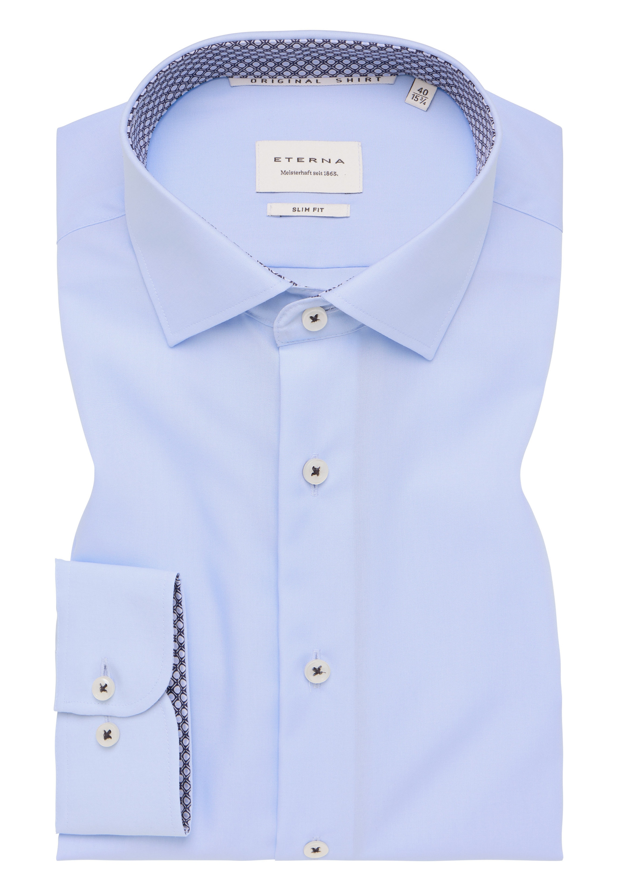 Eterna Langarmhemd »SLIM FIT«, NON IRON (bügelfrei)