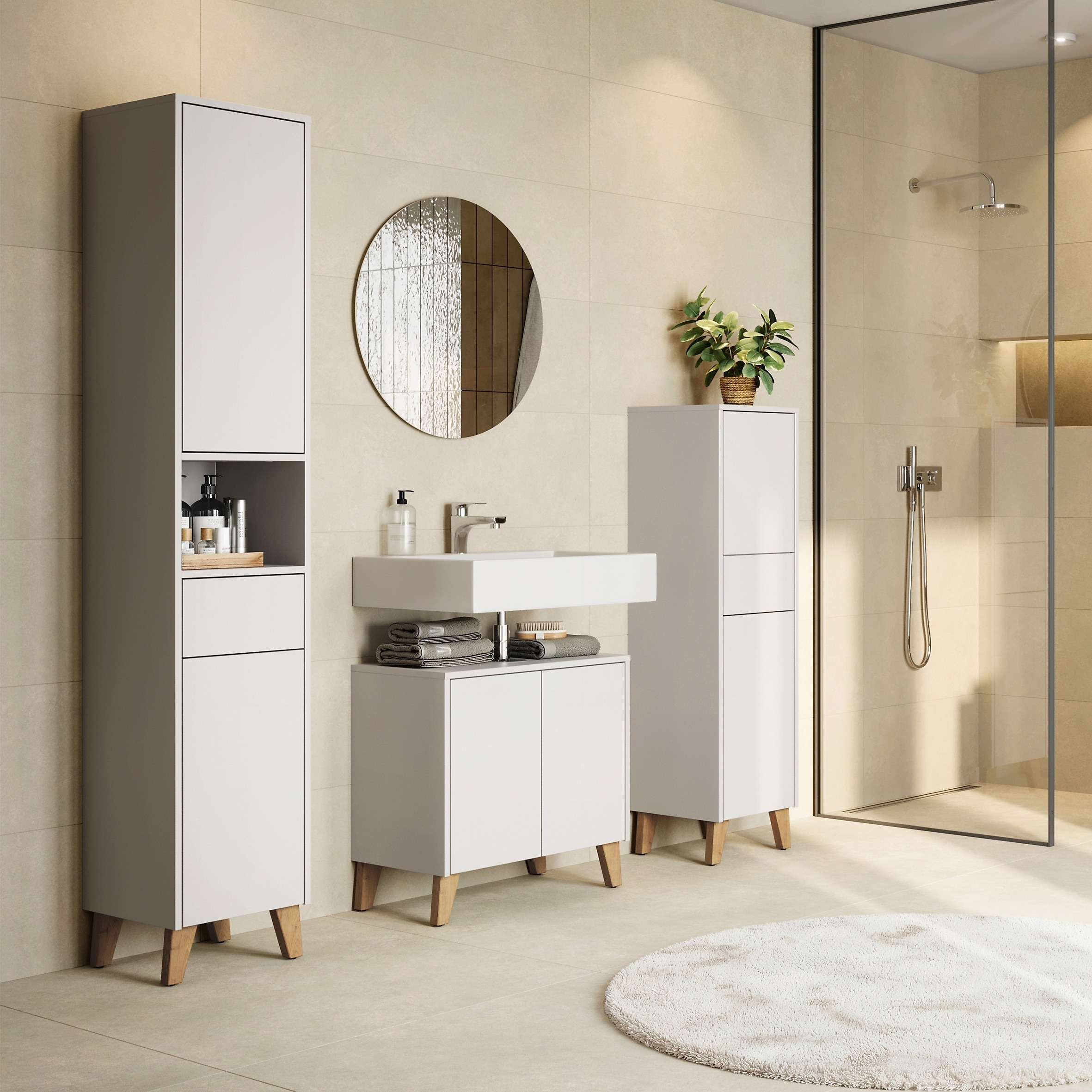 GERMANIA Badmöbel-Set "GW-Arnea" 4 Stk. tlg. günstig online kaufen