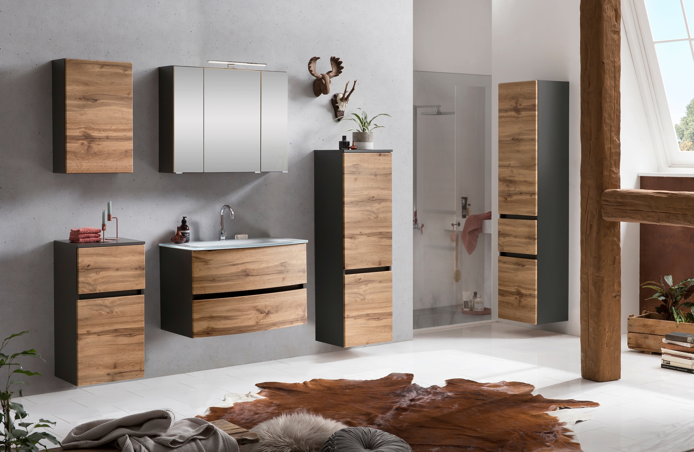 welltime Hängeschrank »Kaunas« BxTxH: 40x20x64 cm