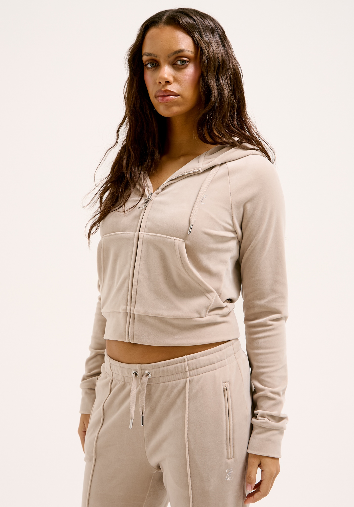 Juicy Couture Kapuzennickijacke "MADISON CLASSIC VELOUR HOODIE WITH JUICY L günstig online kaufen