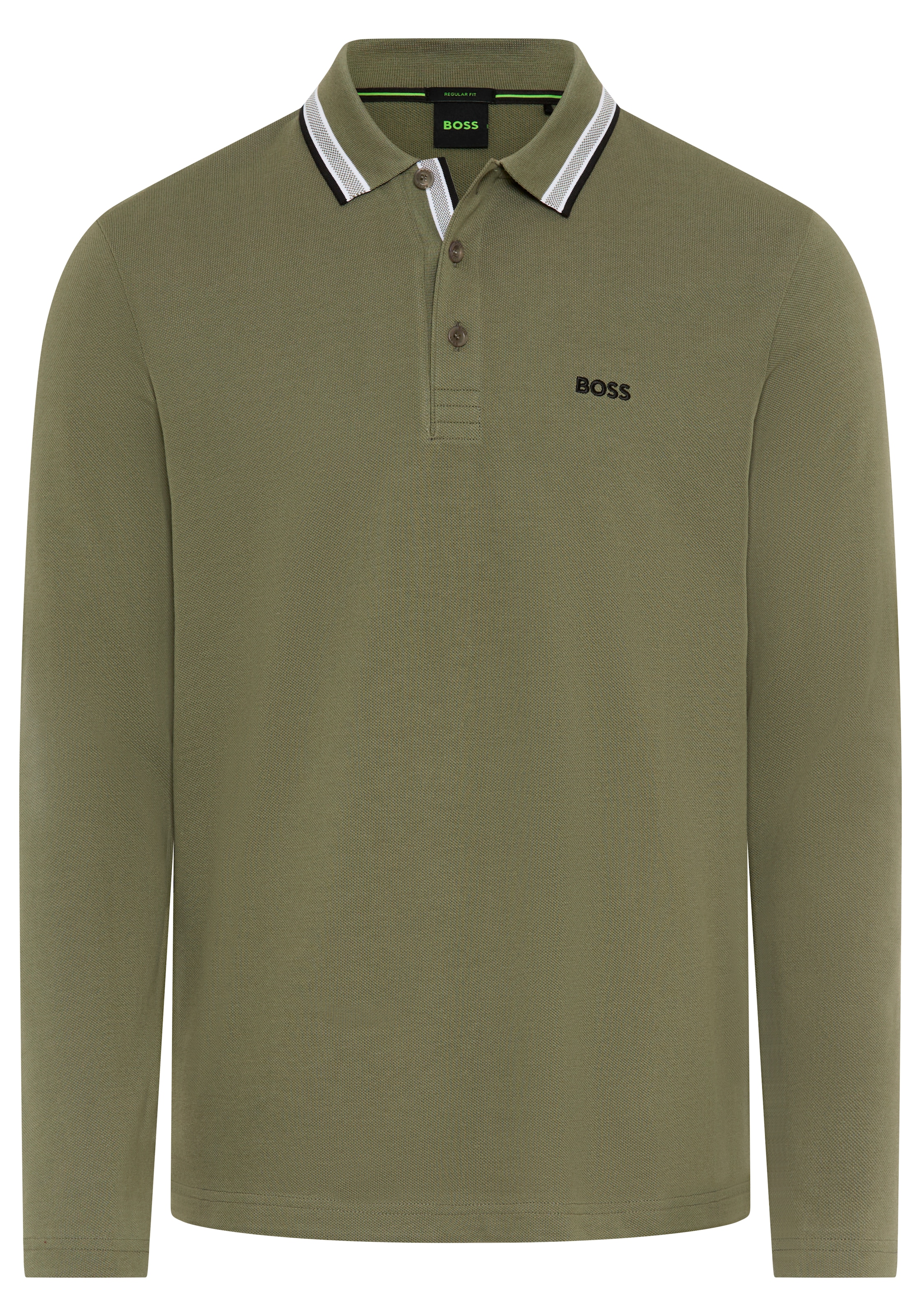 BOSS GREEN Langarm-Poloshirt "Plisy" günstig online kaufen
