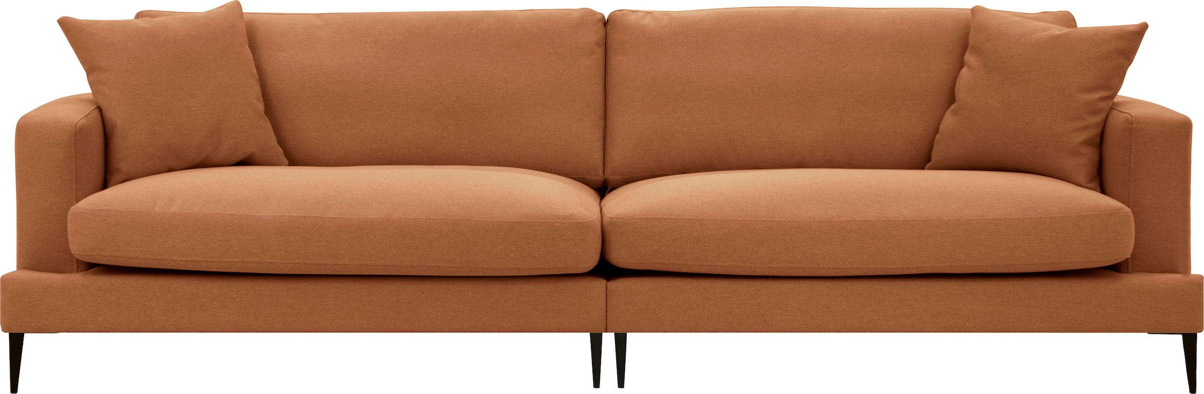 Leonique Big-Sofa "Cozy", mit losen Kissen und Metallbeinen