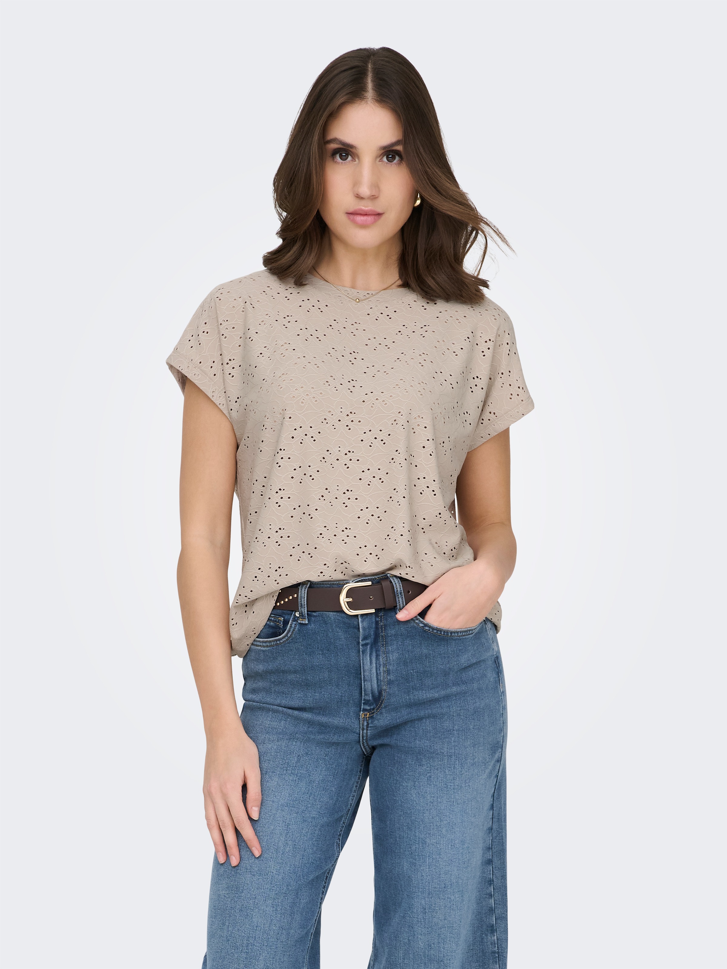 ONLY Kurzarmshirt "ONLSMILLA LIFE S/S TOP JRS NOOS" regular fit, modisch, S günstig online kaufen