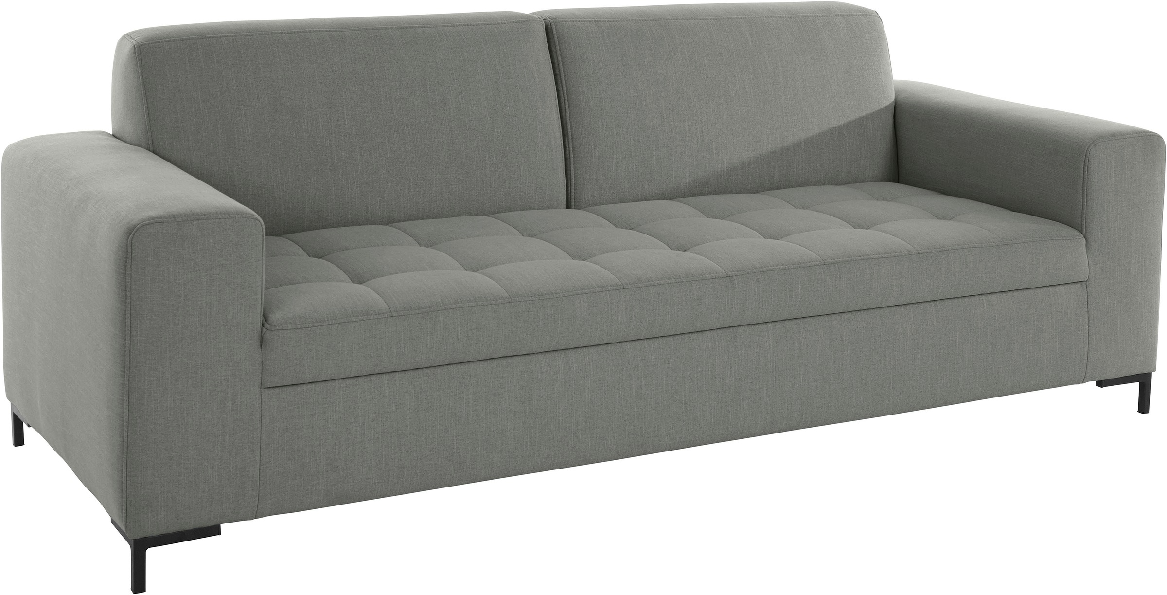 OTTO products 3-Sitzer »Grazzo«, hochwertige Stoffe aus recyceltem Material, Steppung im Sitzbereich