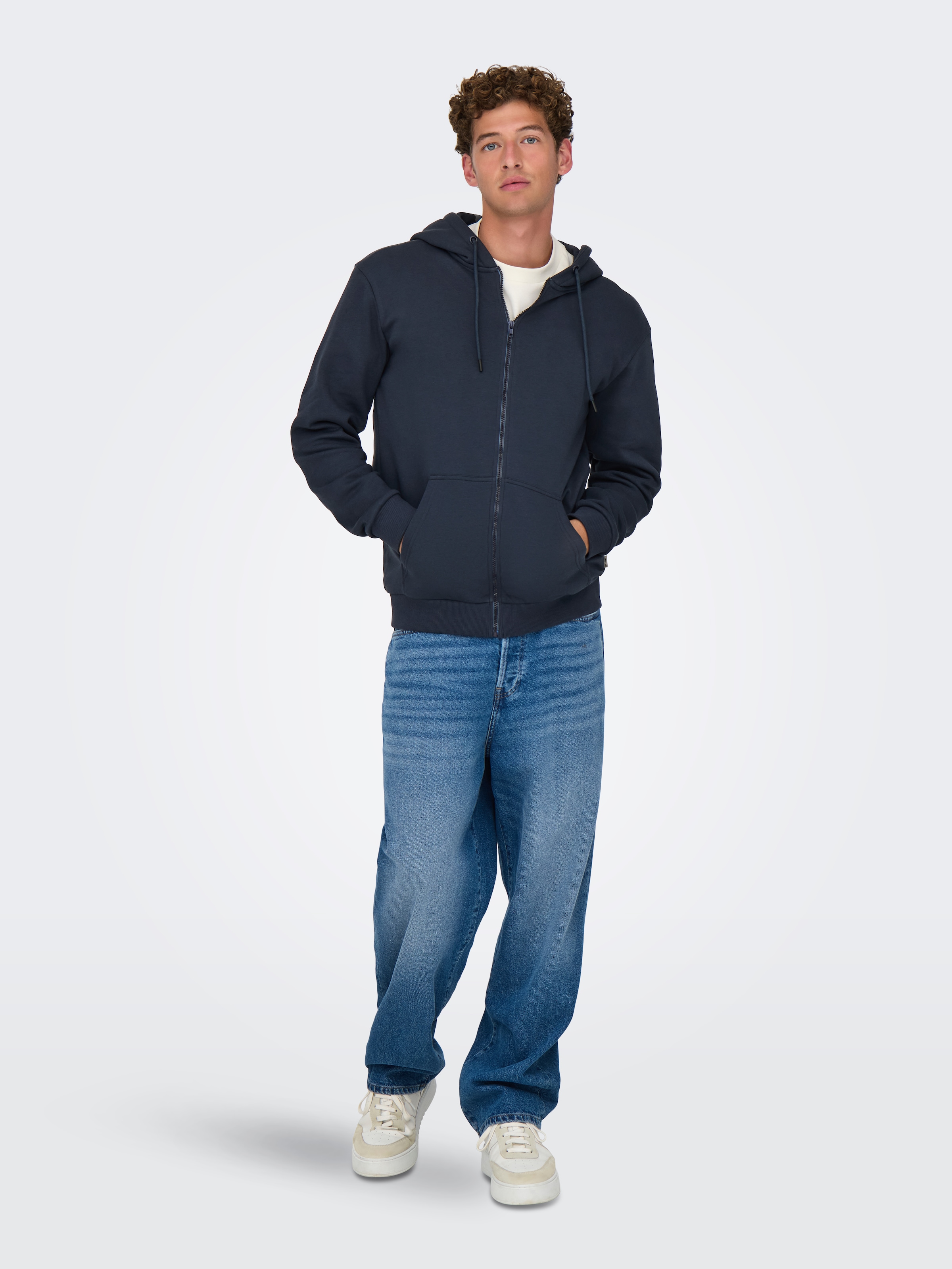 ONLY & SONS Kapuzensweatjacke »ONSCERES ZIP THR. HOODIE SWEAT NOOS«