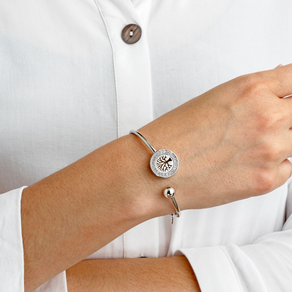 Lotus Armspange »Essentials - Baum des Lebens« mit Glasstein