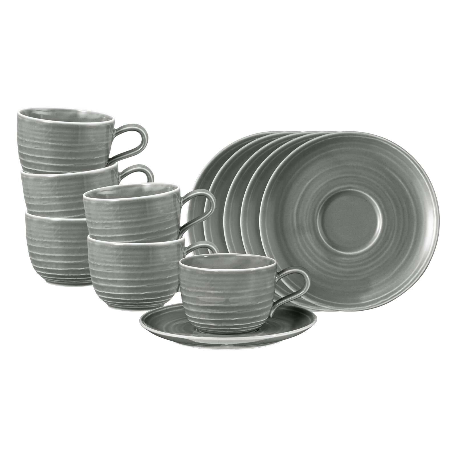 Seltmann Weiden Tasse "Kaffeetassen mit Untertassen Terra 260 ml 6er Set" günstig online kaufen