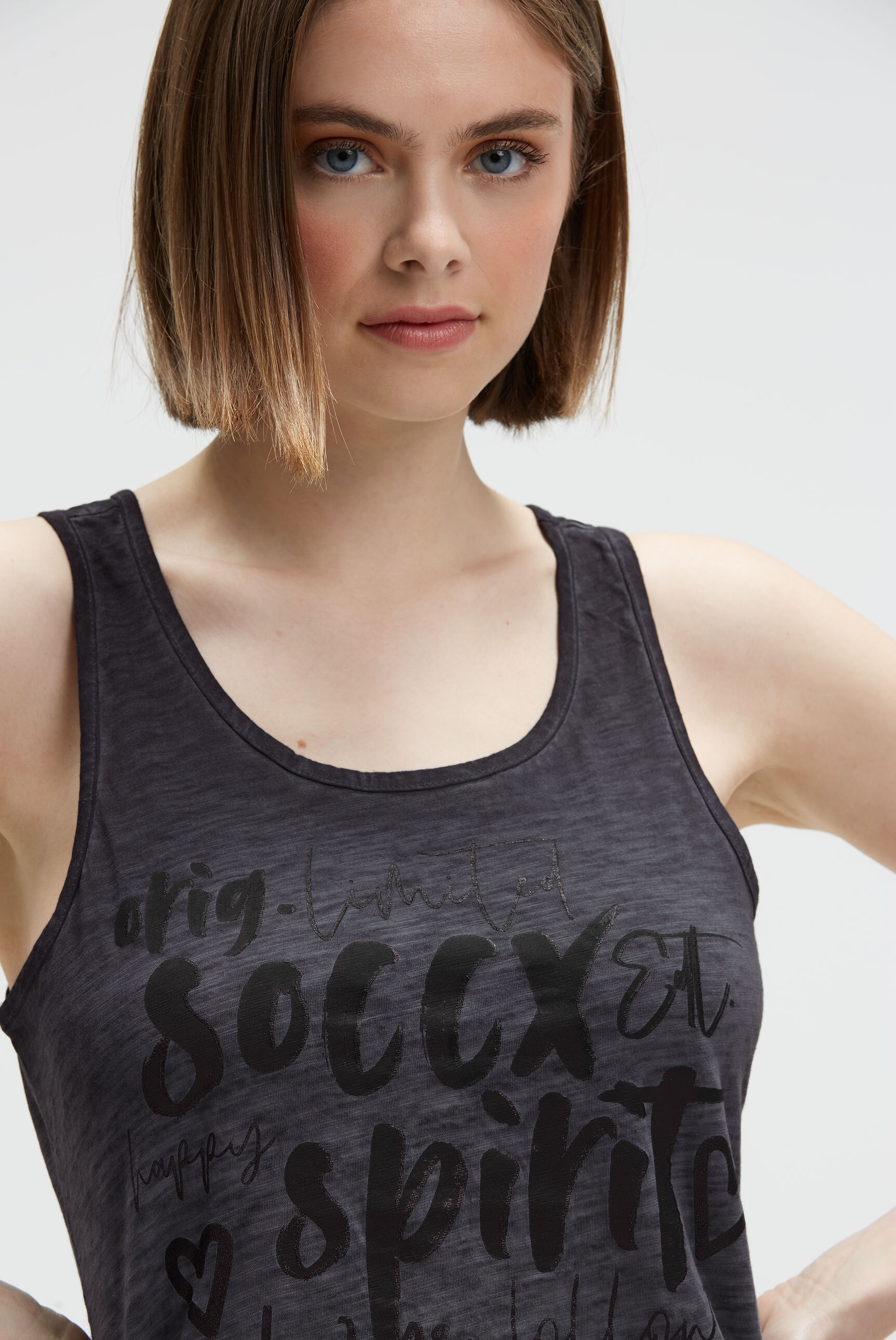 SOCCX Tanktop aus Baumwolle