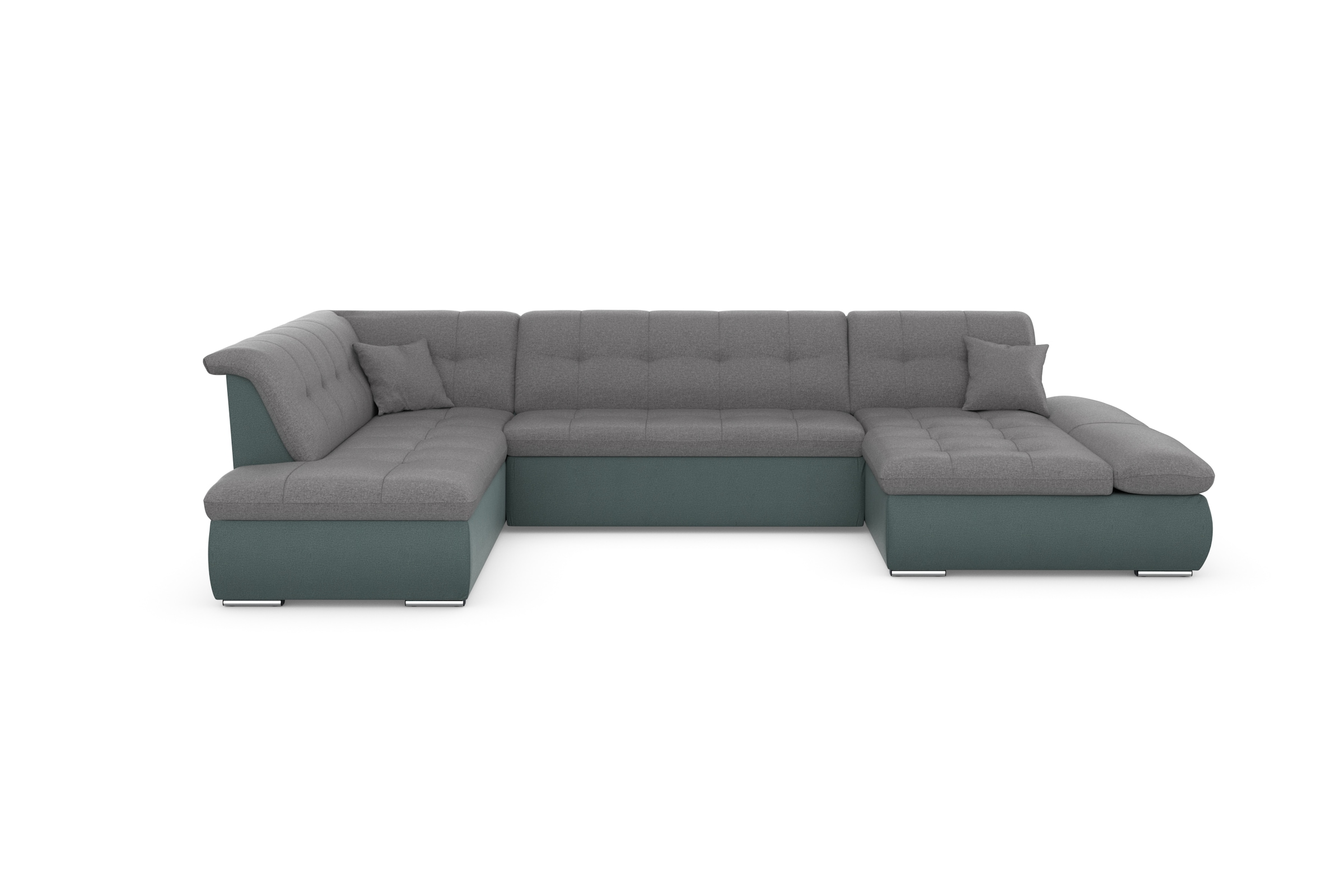 DOMO collection Wohnlandschaft »Moric U-Form auch in Cord«, im XXL-Format, wahlweise mit Bettfunktion und Armlehnenverstellung
