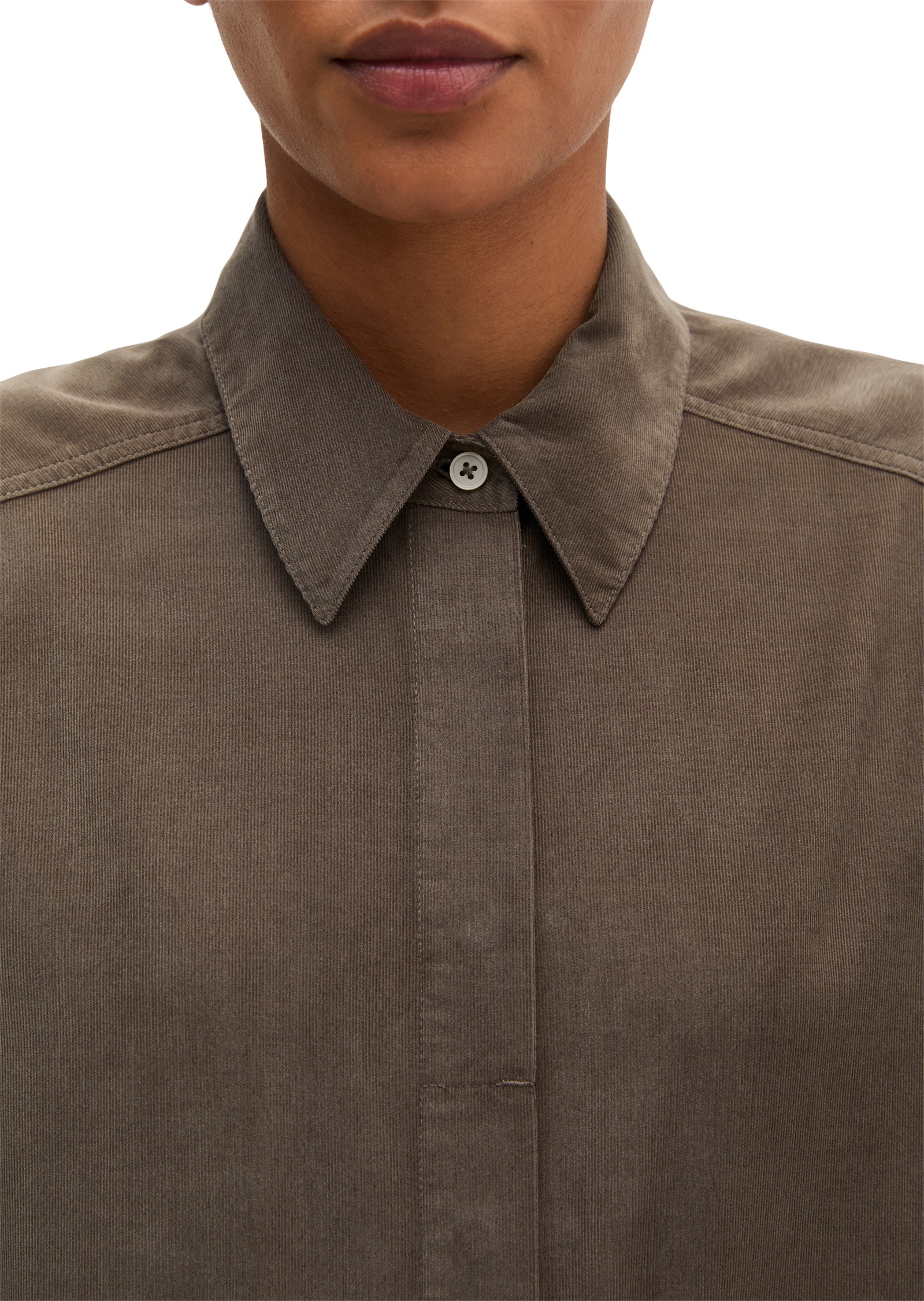 Marc O'Polo Hemdblusenkleid »in samtiger Cord-Qualität«