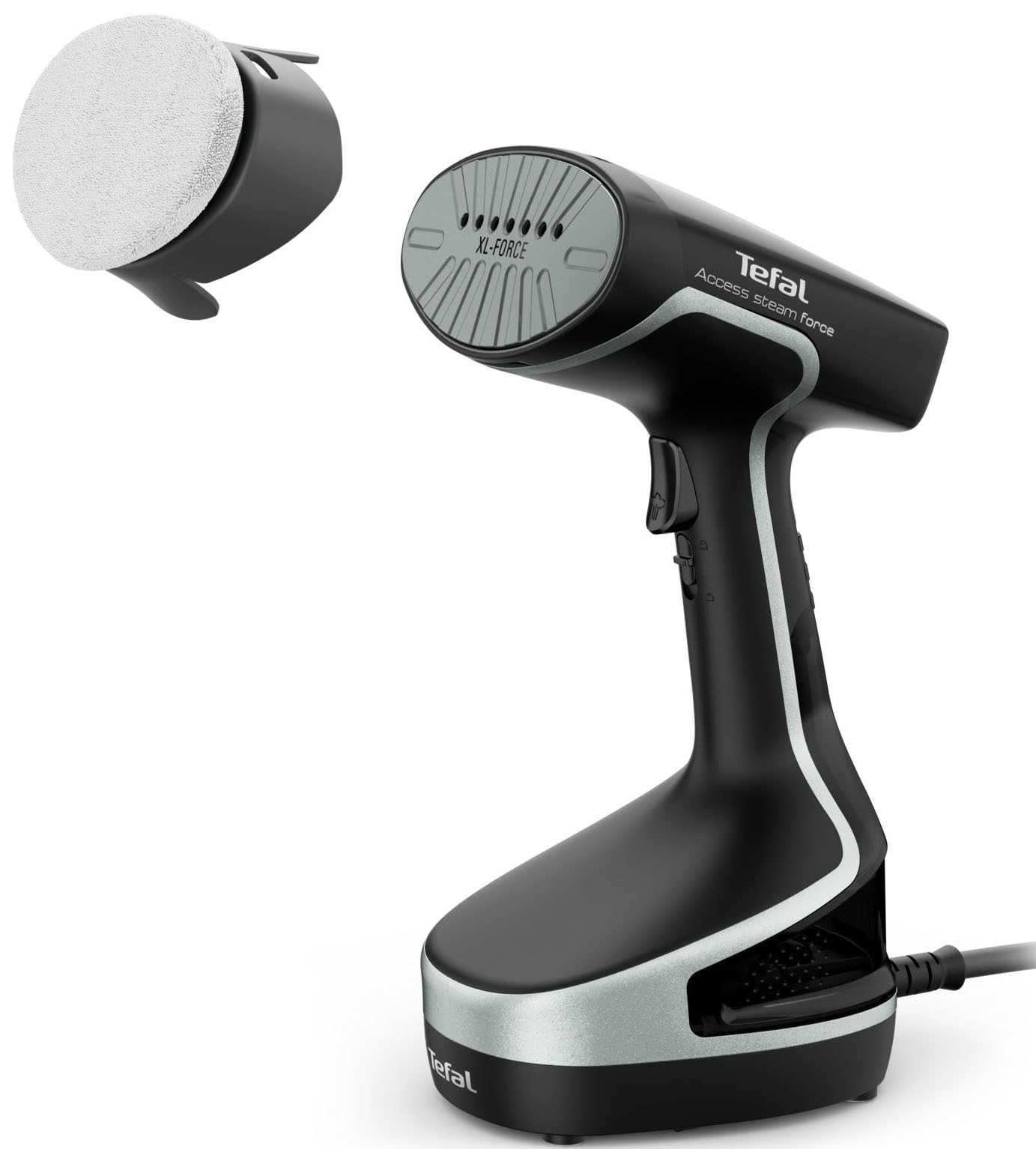 Tefal Dampfbürste "Access Steam Force, 2000 Watt, 190 ml Wassertank, entkeimend," 2000 W kraftvolle Dampfleistung, 25 Sekunden Aufheizzeit, Steamer, DT8250
