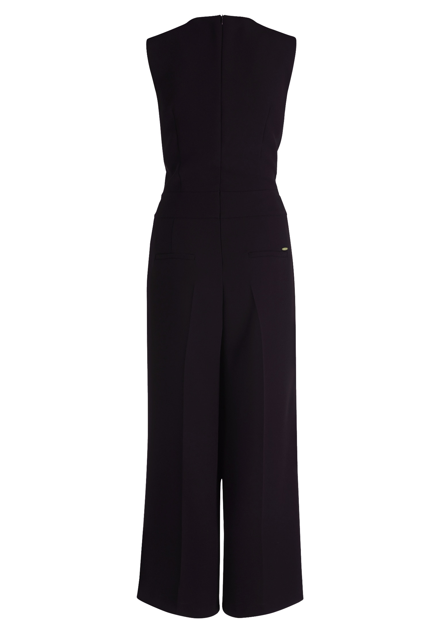 Betty&Co Overall »Betty & Co Jumpsuit ohne Arm«, (1 tlg.), Falten