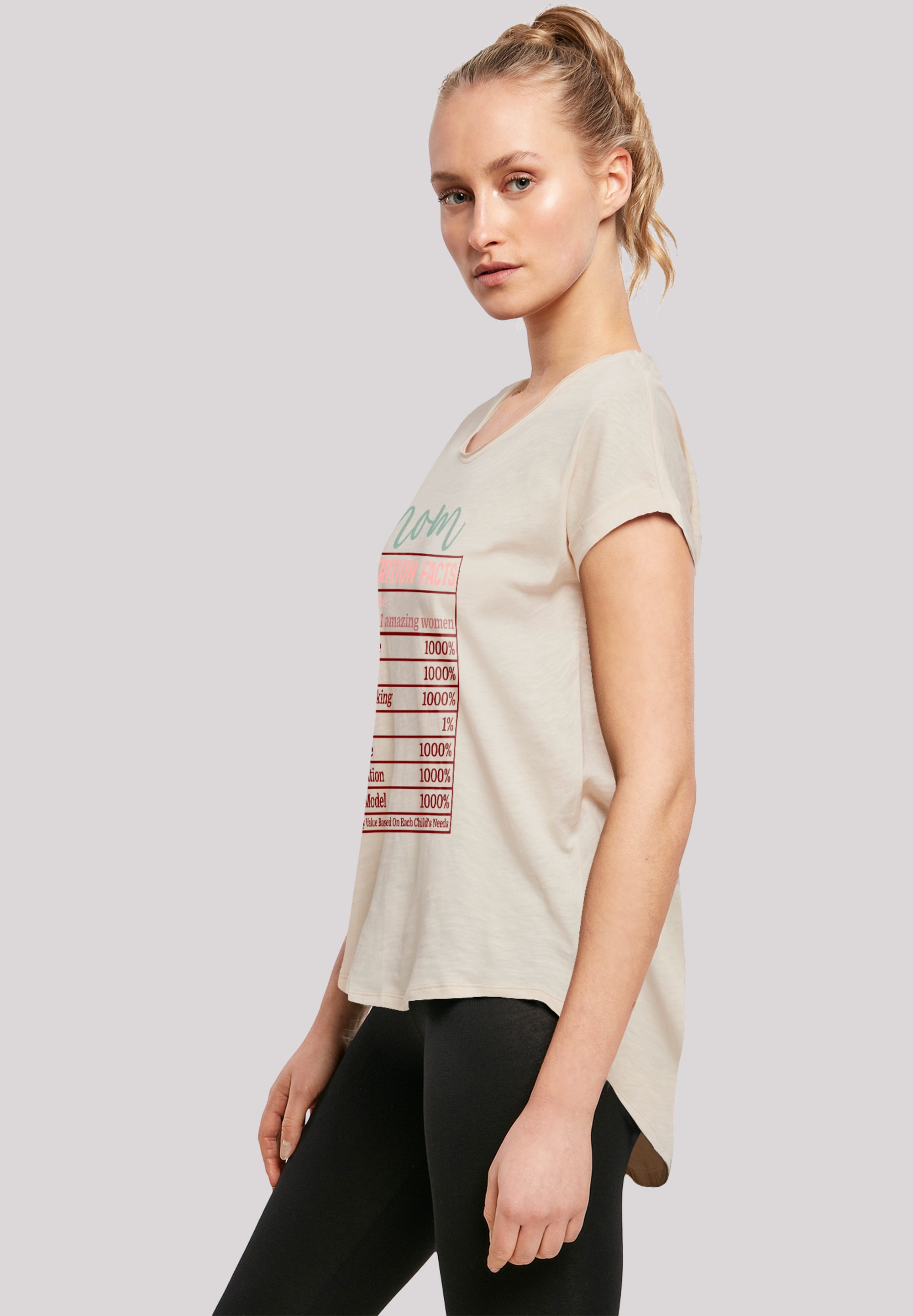 F4NT4STIC T-Shirt »Muttertag Mama Nährwerte Lustig«, Premium Qualität