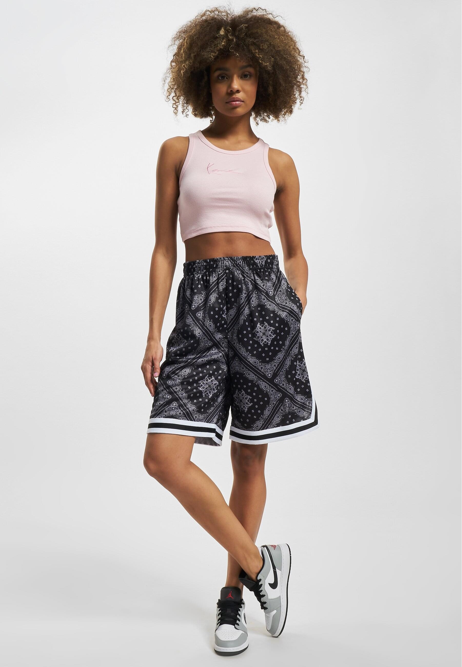 Karl Kani T-Shirt »Karl Kani Damen KW232-032-3 KK Small Signature Racer Rib Top«, (1 tlg.)