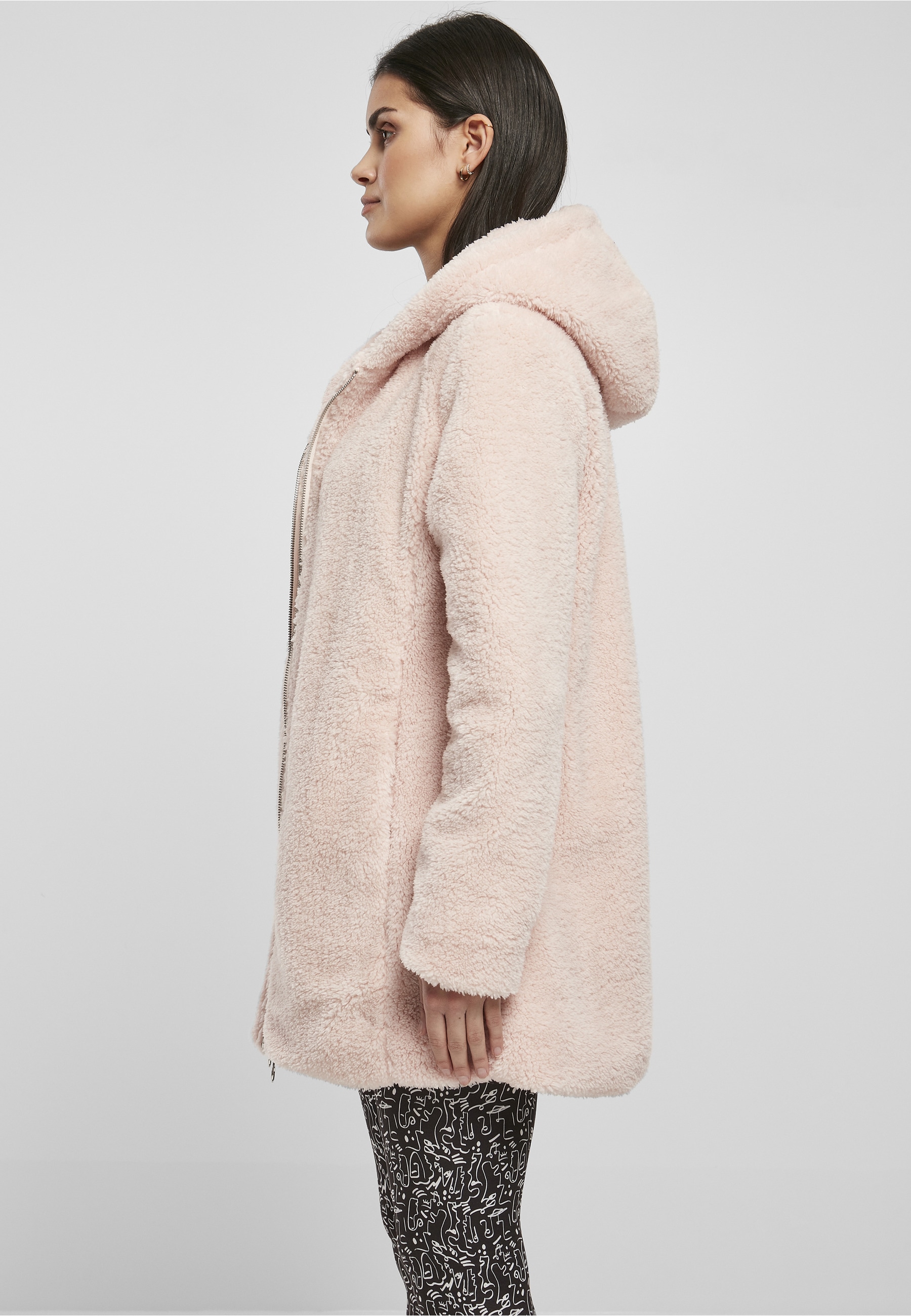 URBAN CLASSICS Langmantel »Urban Classics Damen Ladies Sherpa Jacket«