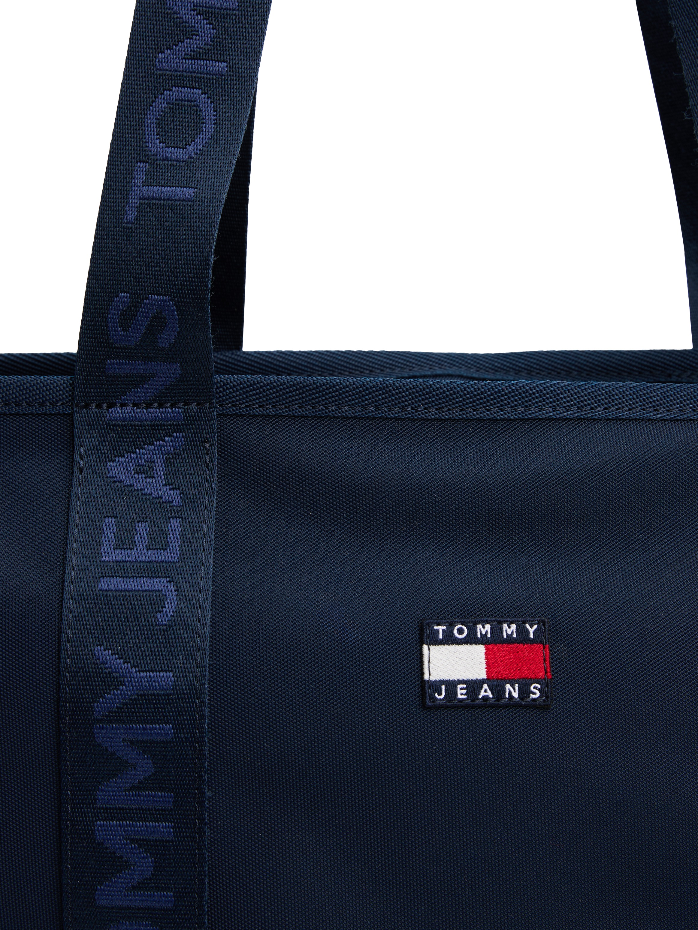 Tommy Jeans Tragetasche »TJW DAILY TOTE«, Damen Umhängetasche, Schultertasche mit logobedrucktem Trageriemen