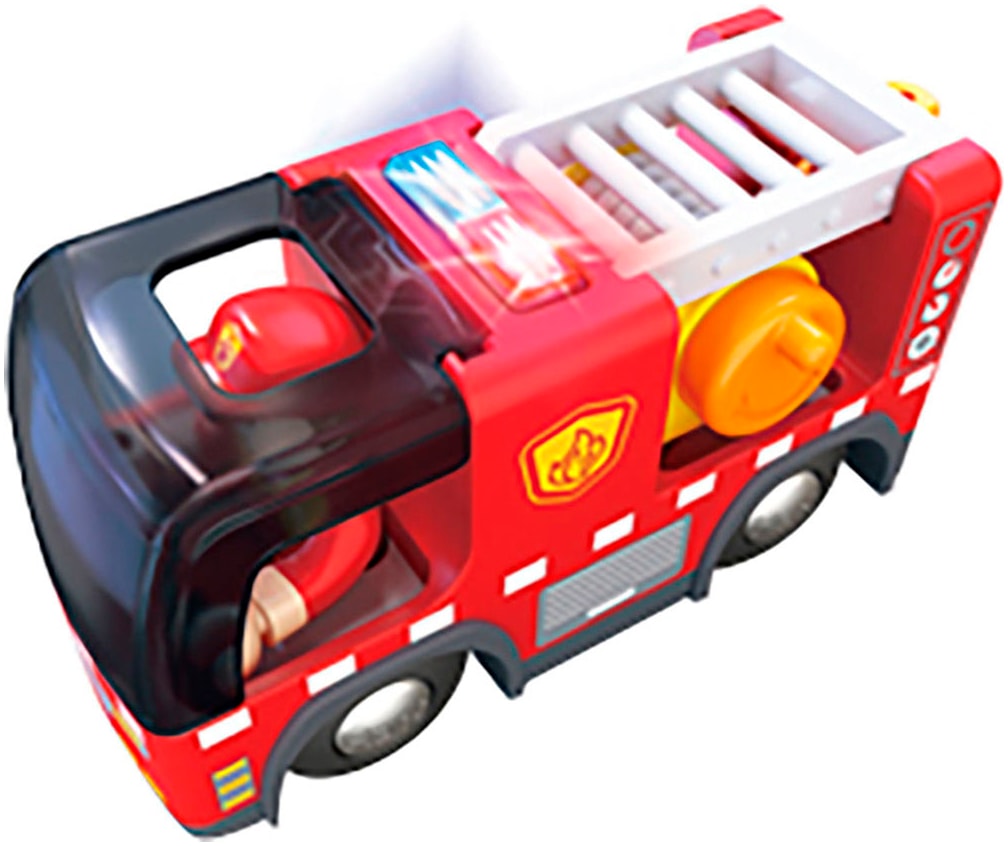Hape Spielzeug-Feuerwehr »Feuerwehrauto mit Sirene«, mit Licht und Sound