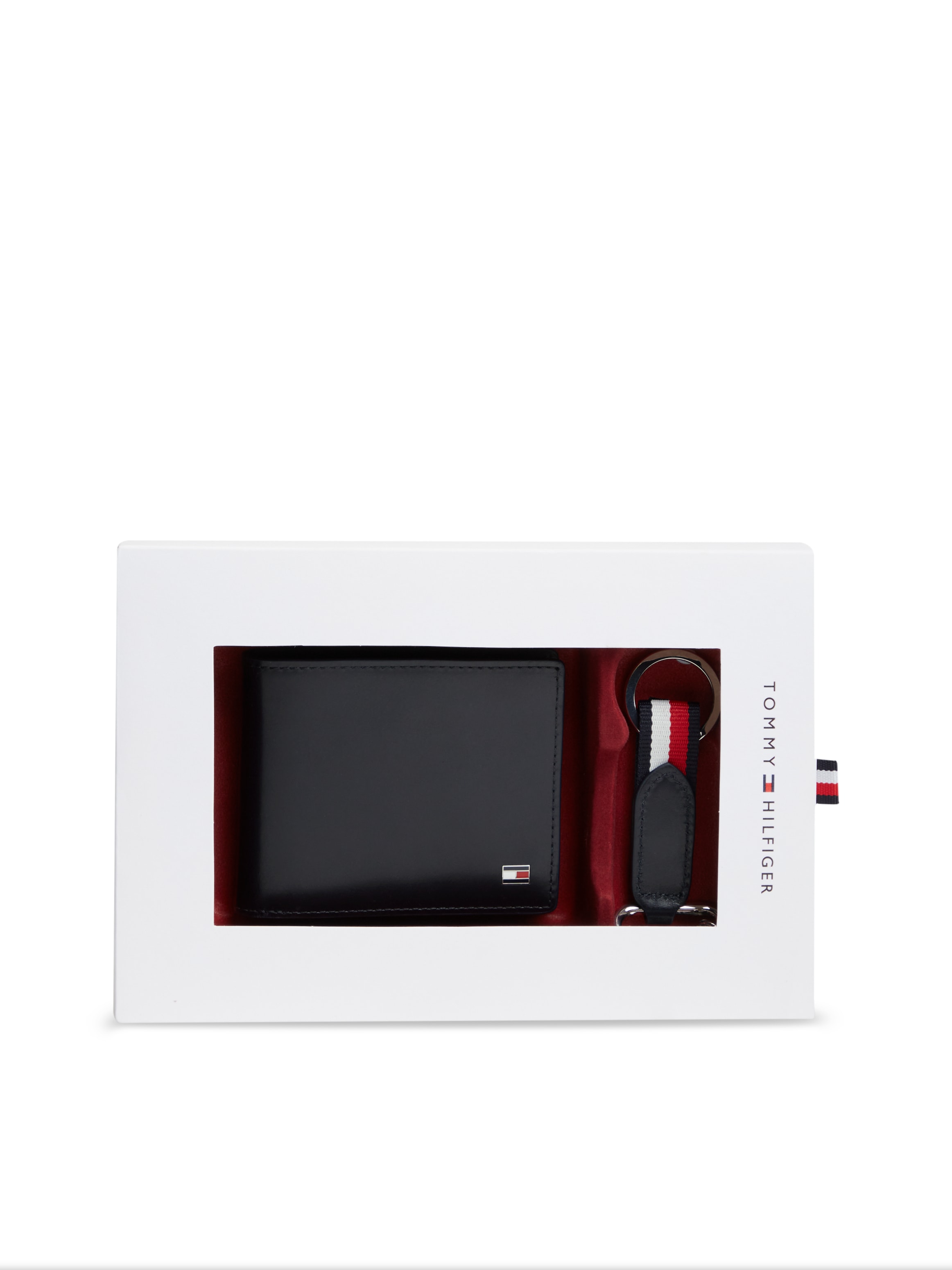 Tommy Hilfiger Geldbörse »MINI CC WALLET & KEY FOB« Herren Geldbeutel, Portemonnaie, Set, auch zum Verschenken geeignet