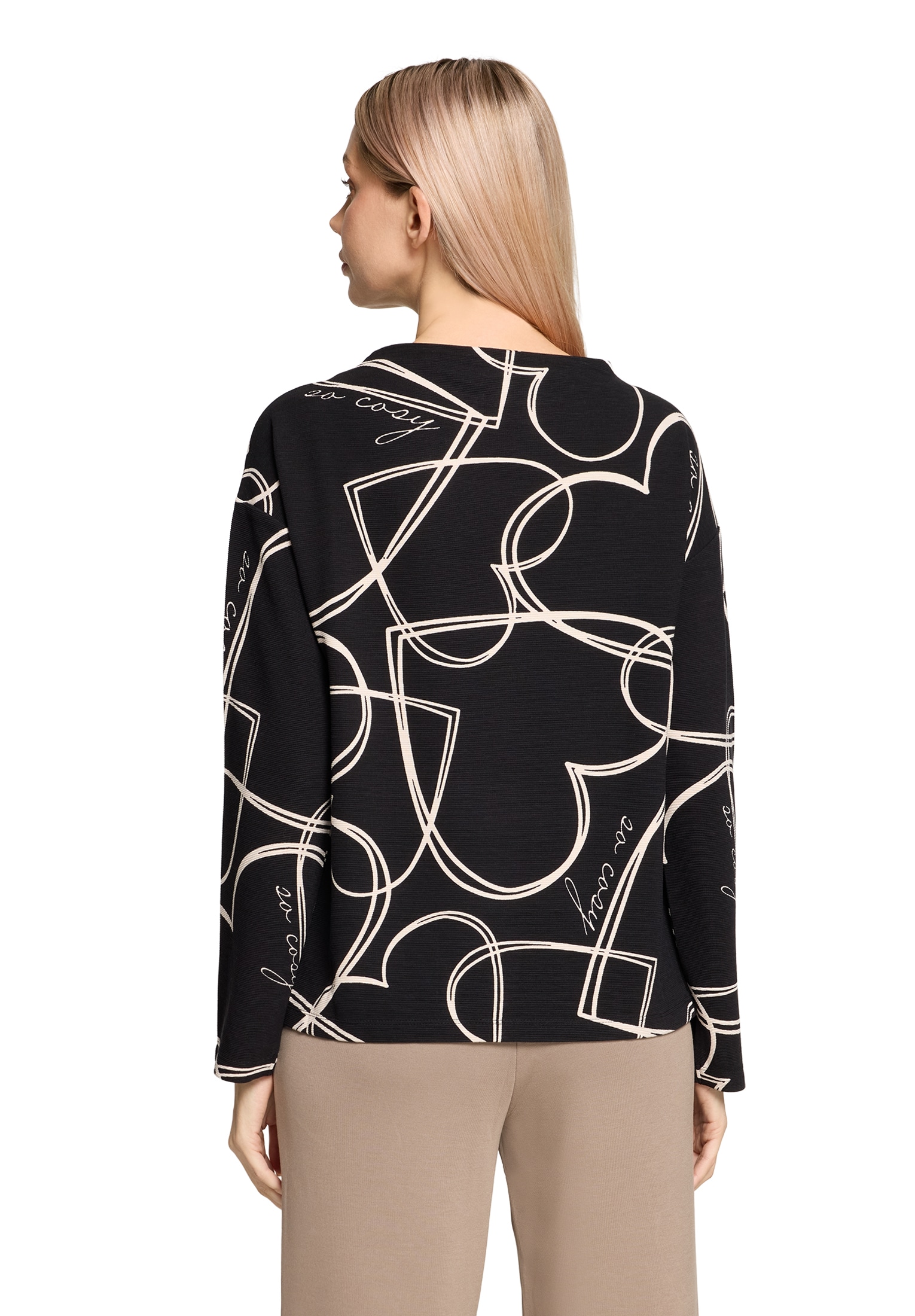 Betty Barclay Sweatshirt »Damen mit Rippenstruktur«
