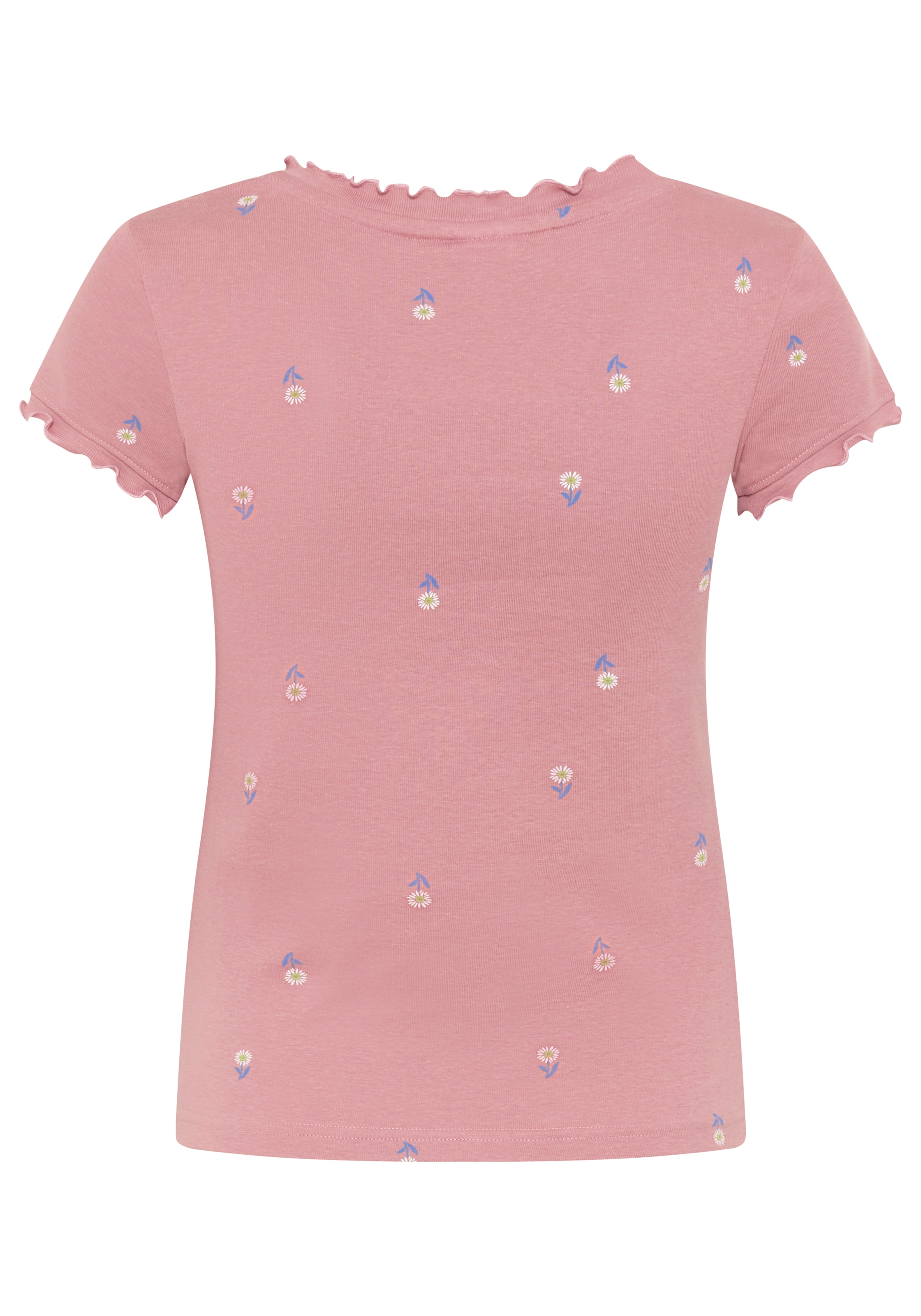 KangaROOS Kurzarmshirt kurzärmelig,  figurbetont,  aus Baumwolle