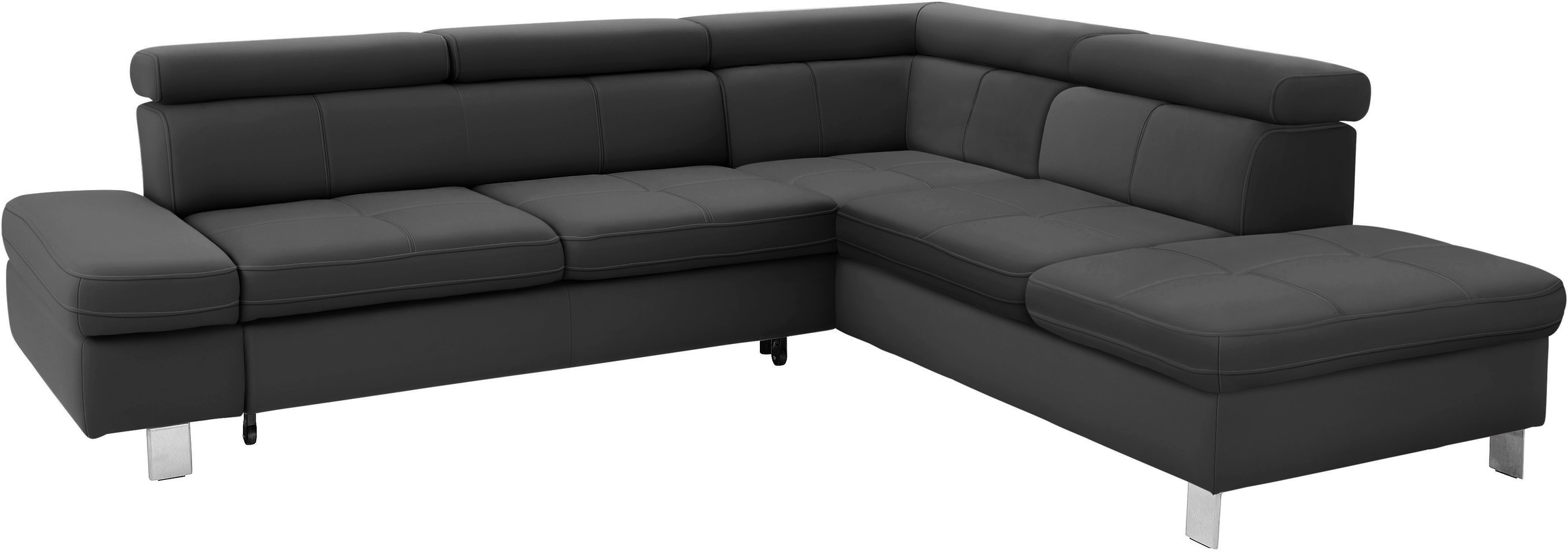 exxpo - sofa fashion Ecksofa »Fiji, L-Form«, mit Kopf- bzw. Rückenverstellung, wahlweise mit Bettfunktion