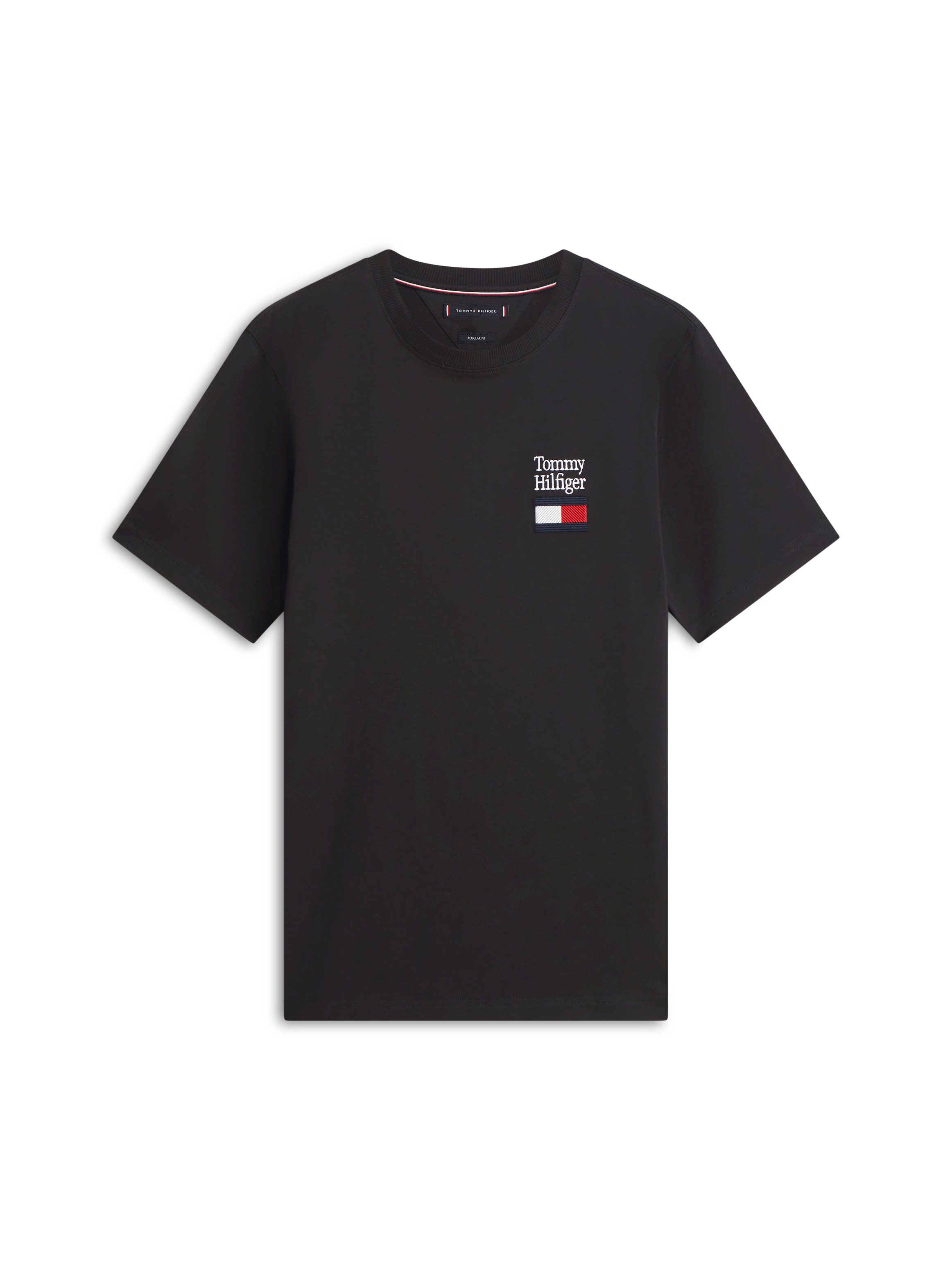 Tommy Hilfiger T-Shirt »BRAND LOVE TEXT STACK« Regular fit mit Rundhalsausschnitt