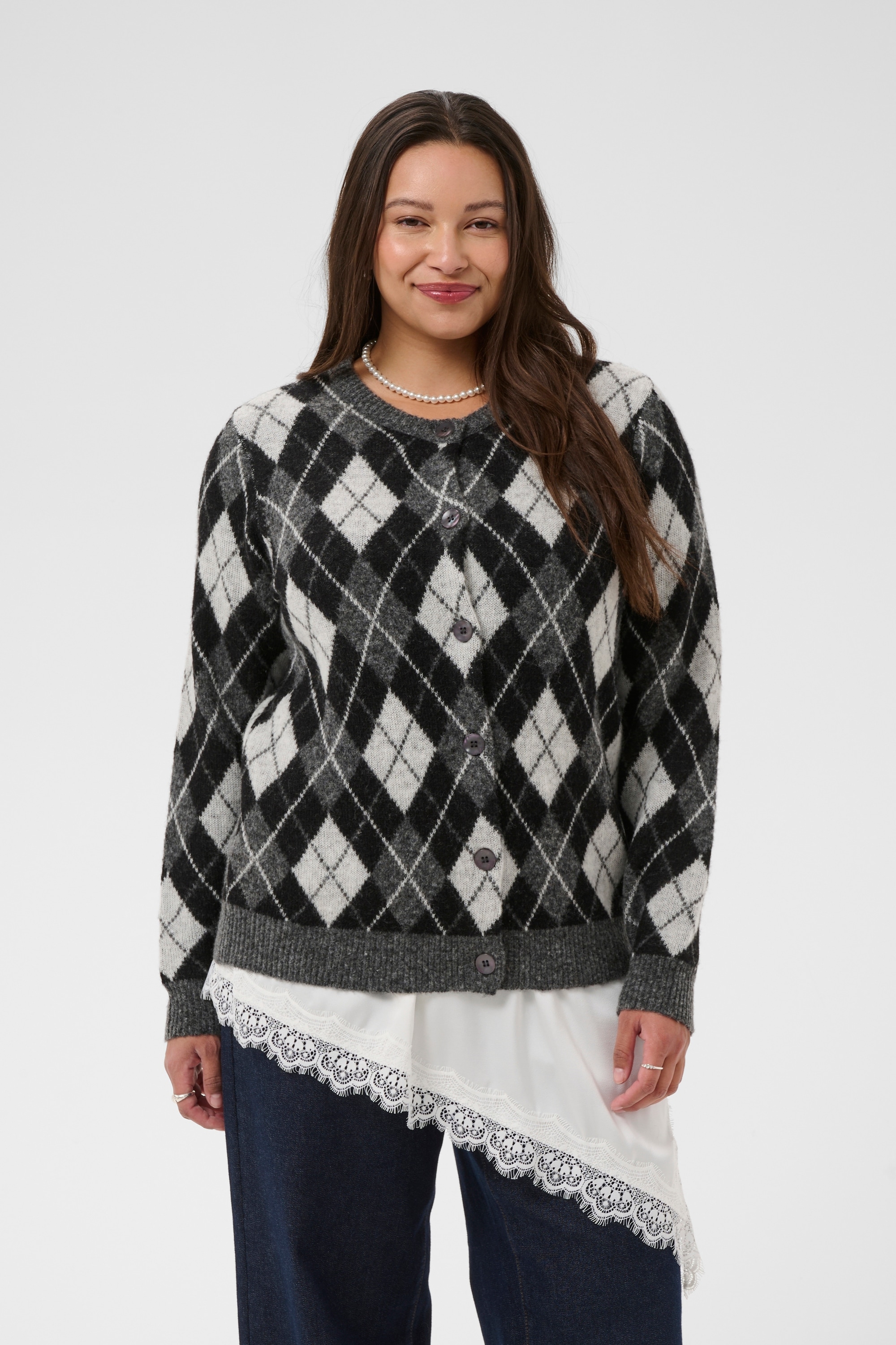KAFFE Curve Strickjacke »KAFFE Curve Strickjacke KCharla«