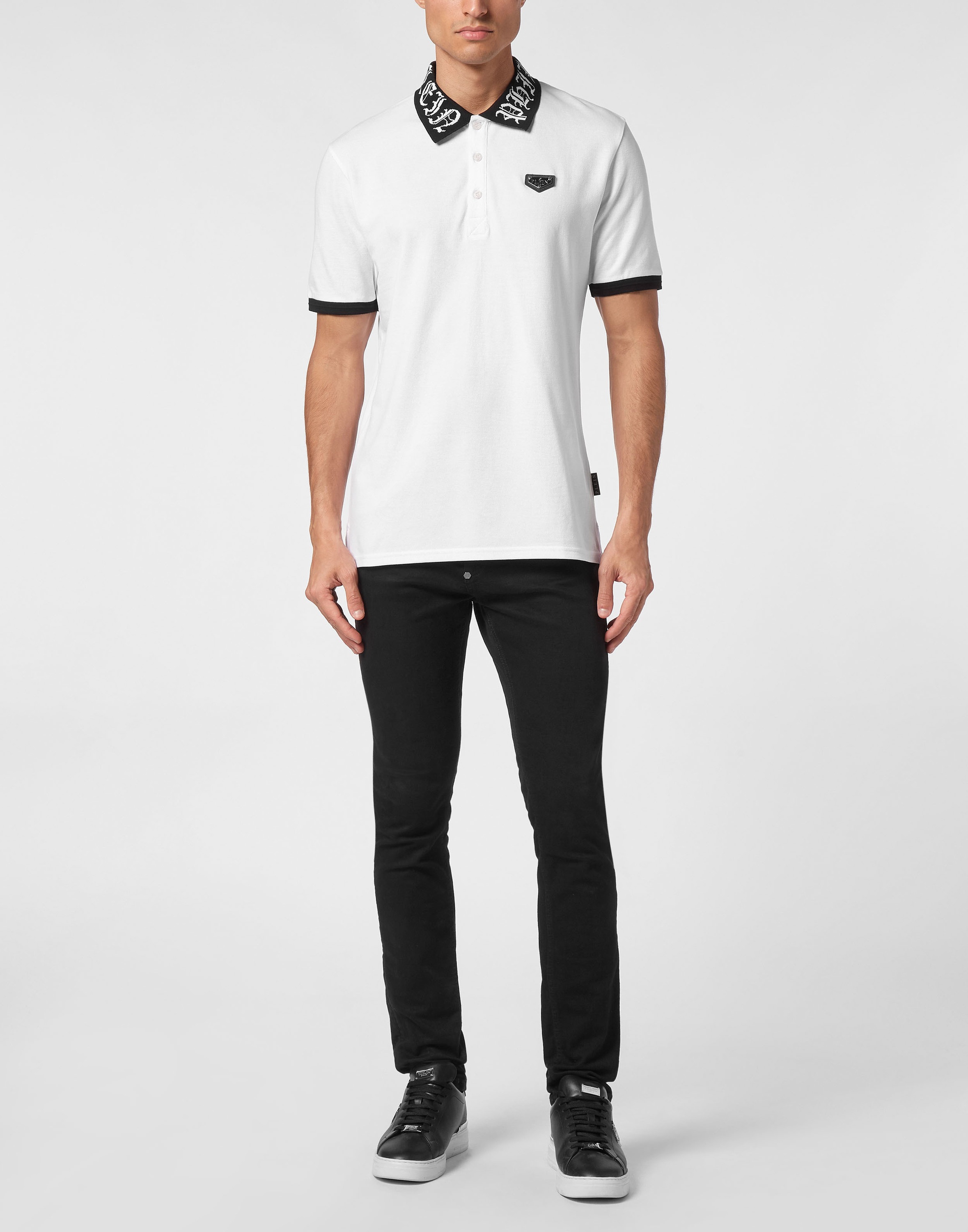 Thumbnail - PHILIPP PLEIN Poloshirt "Gothic Plein"