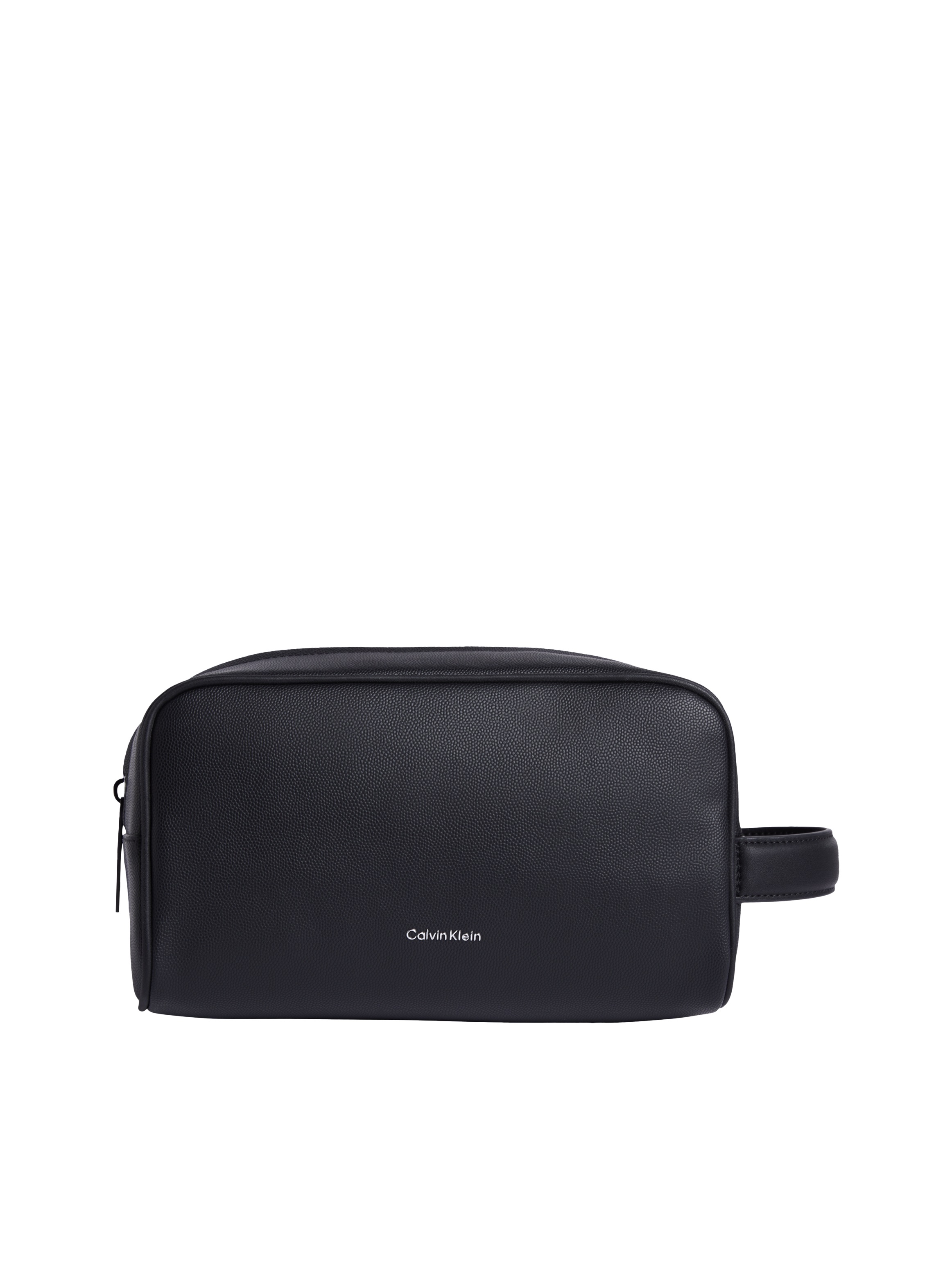 CALVIN KLEIN Kulturbeutel "CK MUST WASHBAG/DOPP KIT", schwarz, Lederimitat, Polyester, unifarben, Taschen, Unisex Waschbeutel, Kulturtasche, Reise,