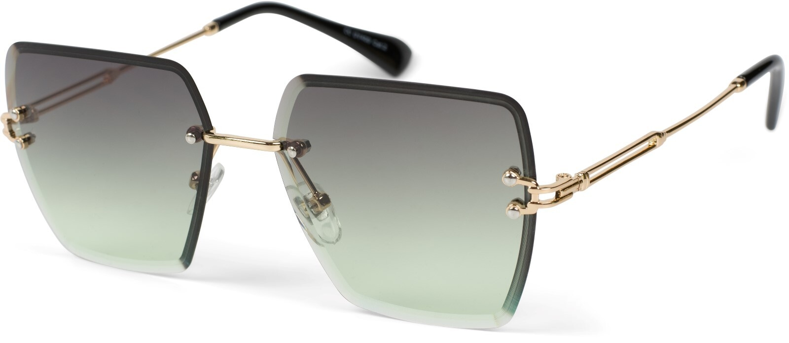 styleBREAKER Sonnenbrille "Rahmenlose Rechteckige Sonnenbrille mit Diamant Schliff" 1 Stk.