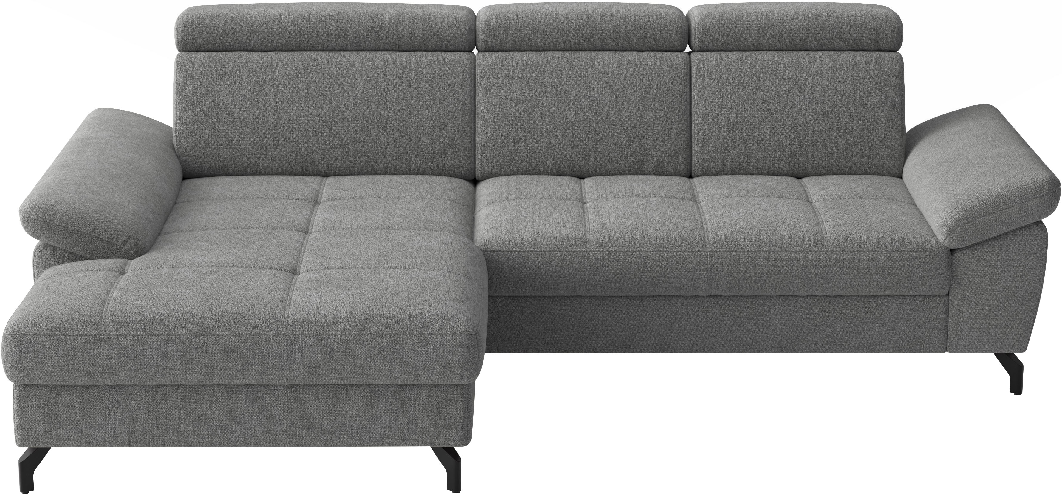 sit&more Ecksofa "Vanity, L-Form, B: 264 cm," Inkl.Sitz-,Kopf-und Armteilverstellung
