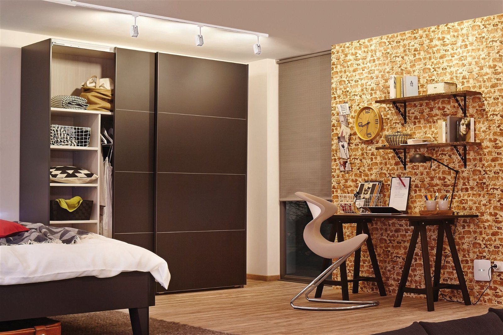 Paulmann Schienensystem-Leuchten »URail Schienenspot Pedal Einzelspot 395lm 5W 2700K 230V Chrom matt« 1 Stk. tlg.