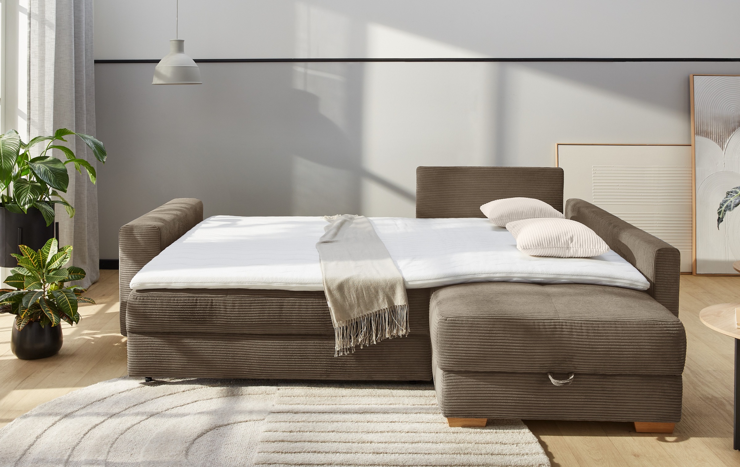 Thumbnail - Jockenhöfer Gruppe Ecksofa "Sunset L-Form, B: 257 cm, Dauerschlafsofa mit" Tonnentaschen-Federkern, Kaltschaumtopper, Be...