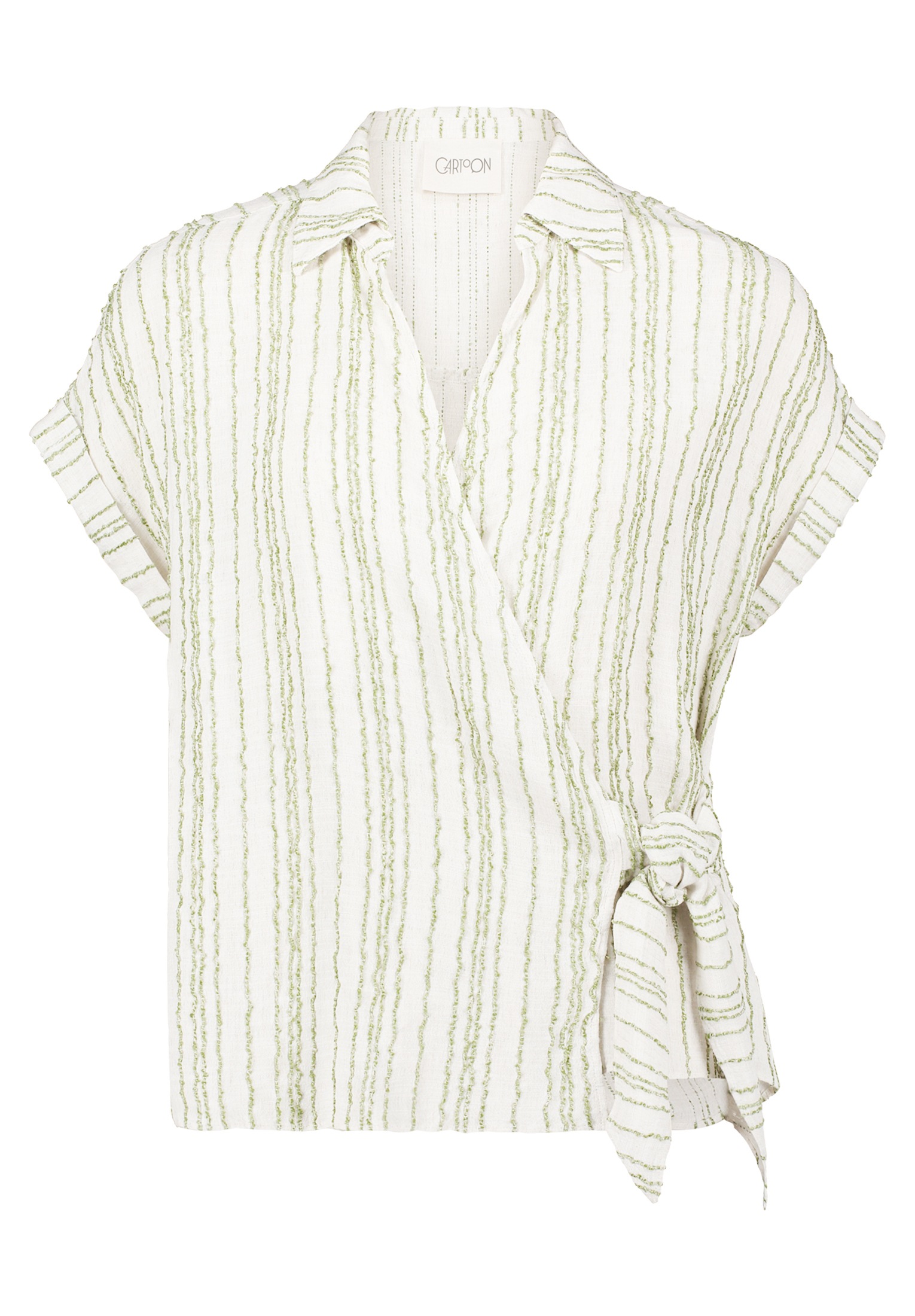 Cartoon Klassische Bluse »Damen mit Bindegürtel«