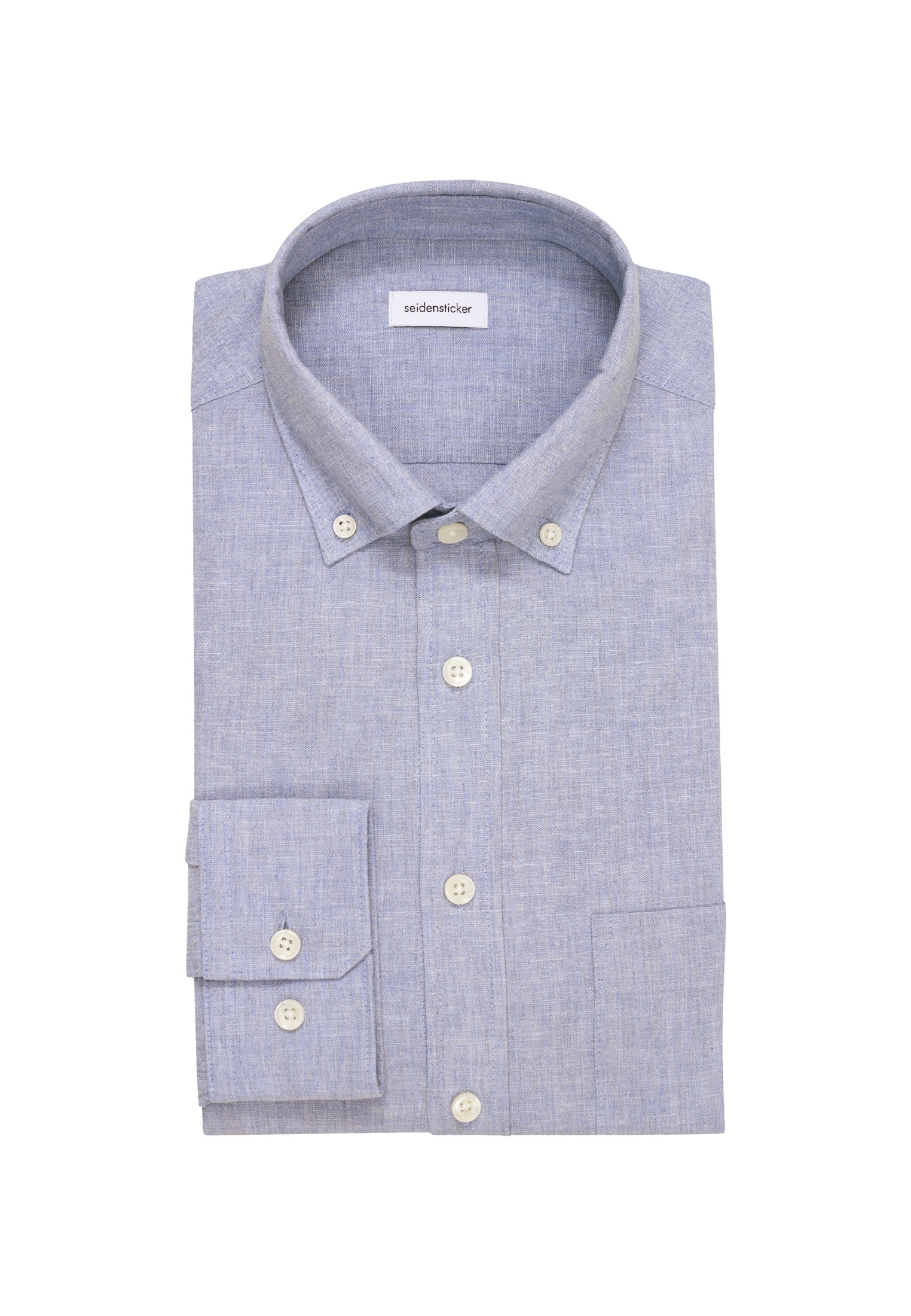 seidensticker Businesshemd »Schwarze Rose«, Slim Langarm Button-Down-Kragen Uni