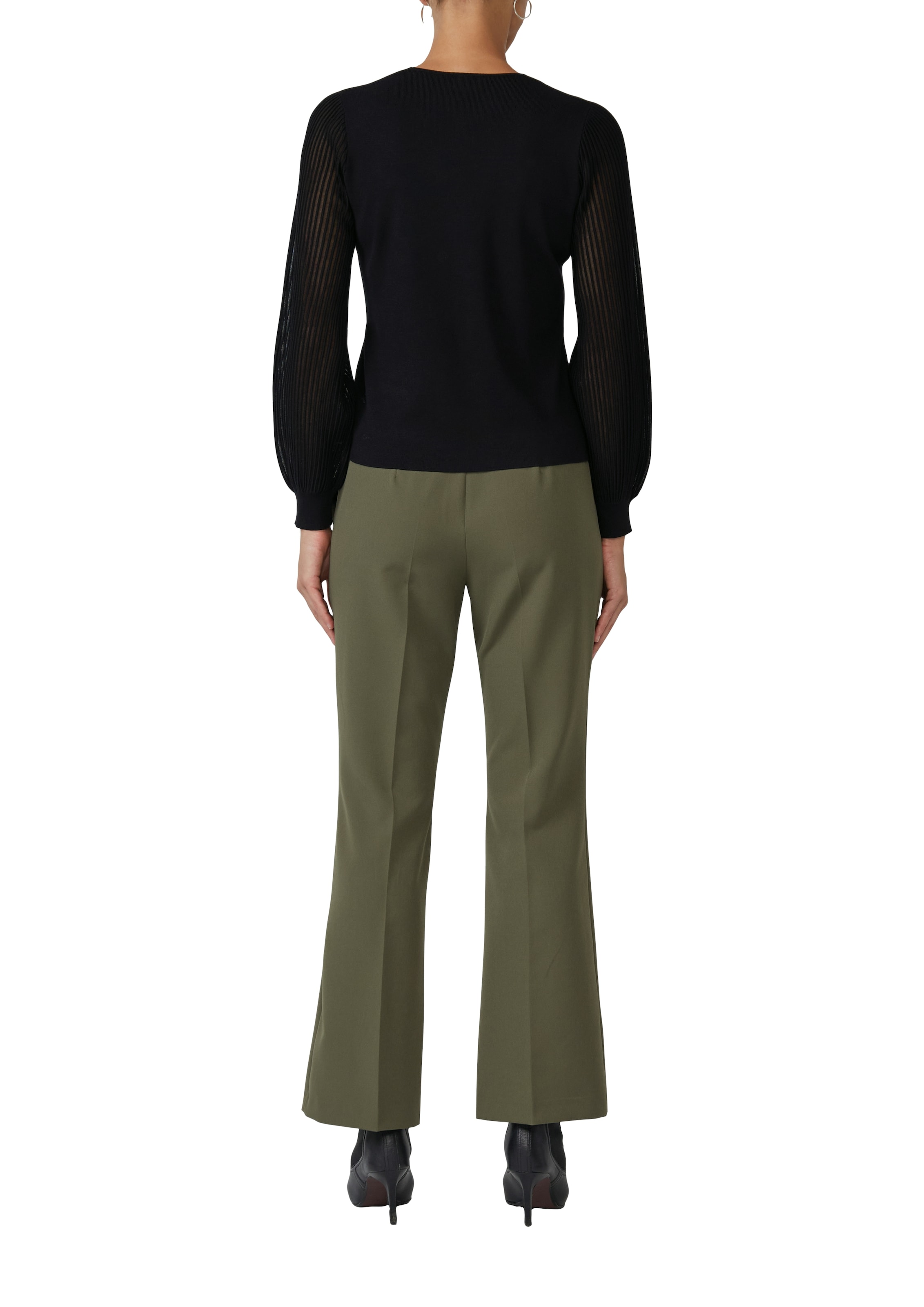 s.Oliver BLACK LABEL Strickpullover , mit semitransparenten Ärmeln
