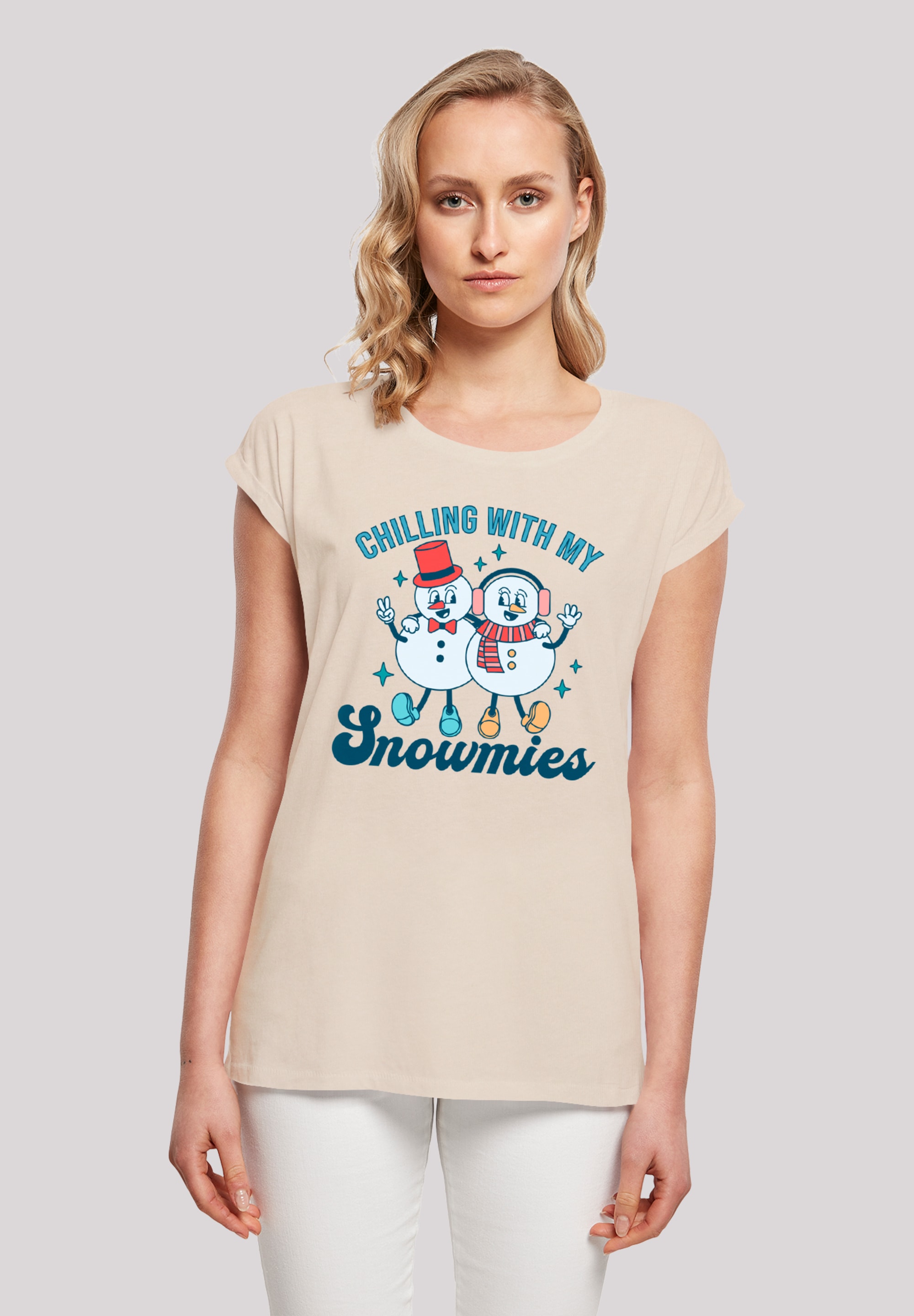 F4NT4STIC T-Shirt "Chilling with My Snowmies", Premium Qualität günstig online kaufen